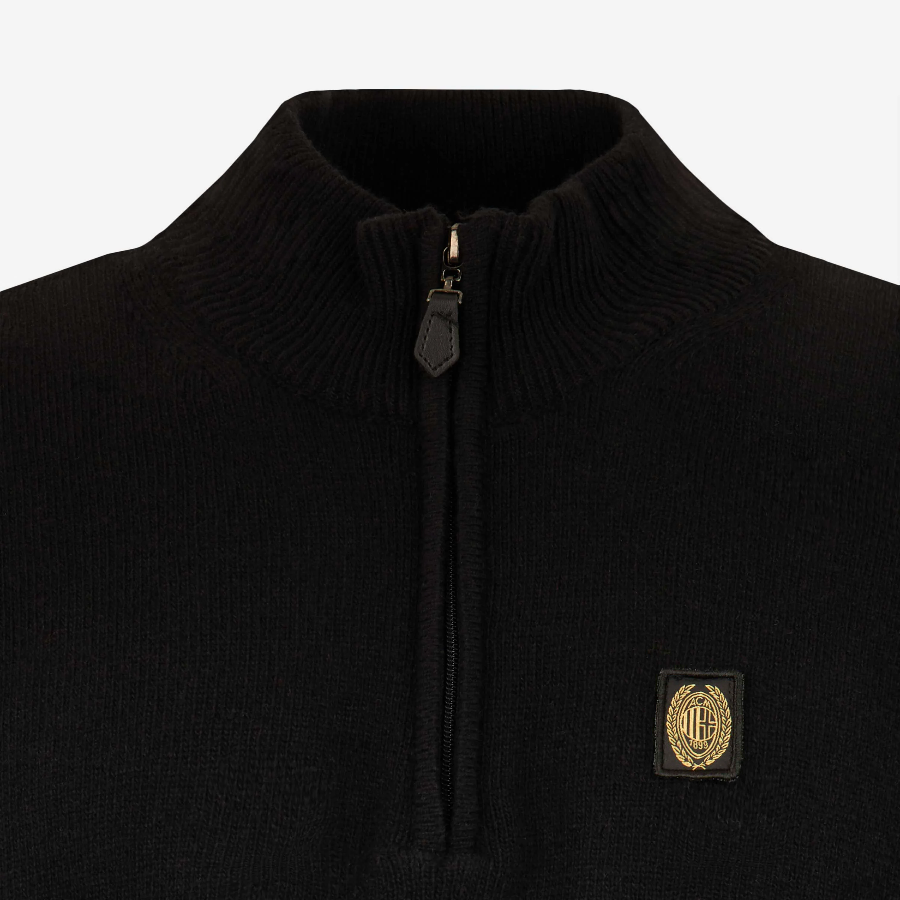 PULLOVER A COLLO ALTO CON ZIP MILAN COLLEZIONE GOLD ESSENTIAL - Image 4