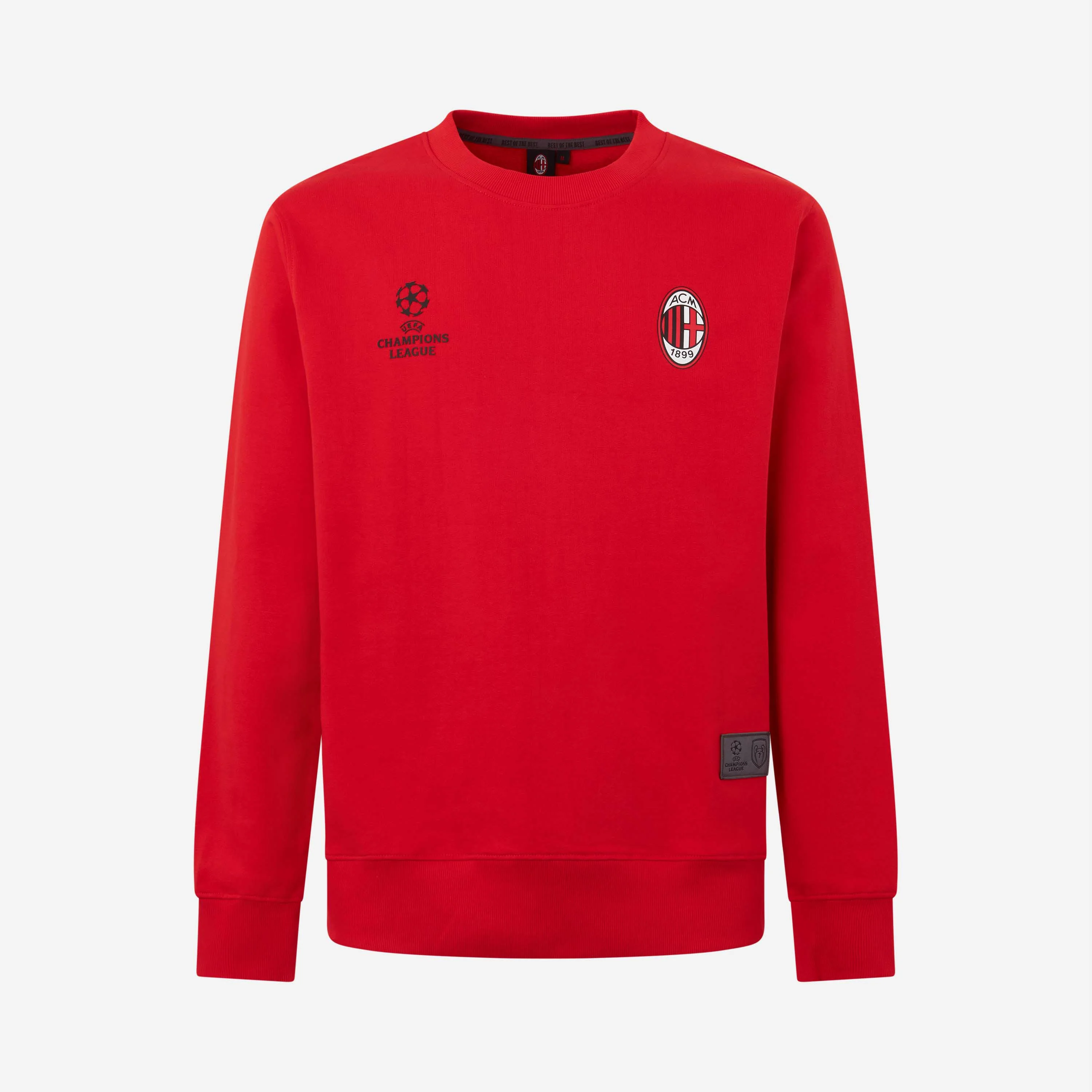 FELPA GIROCOLLO MILAN CON STAMPA CHAMPIONS