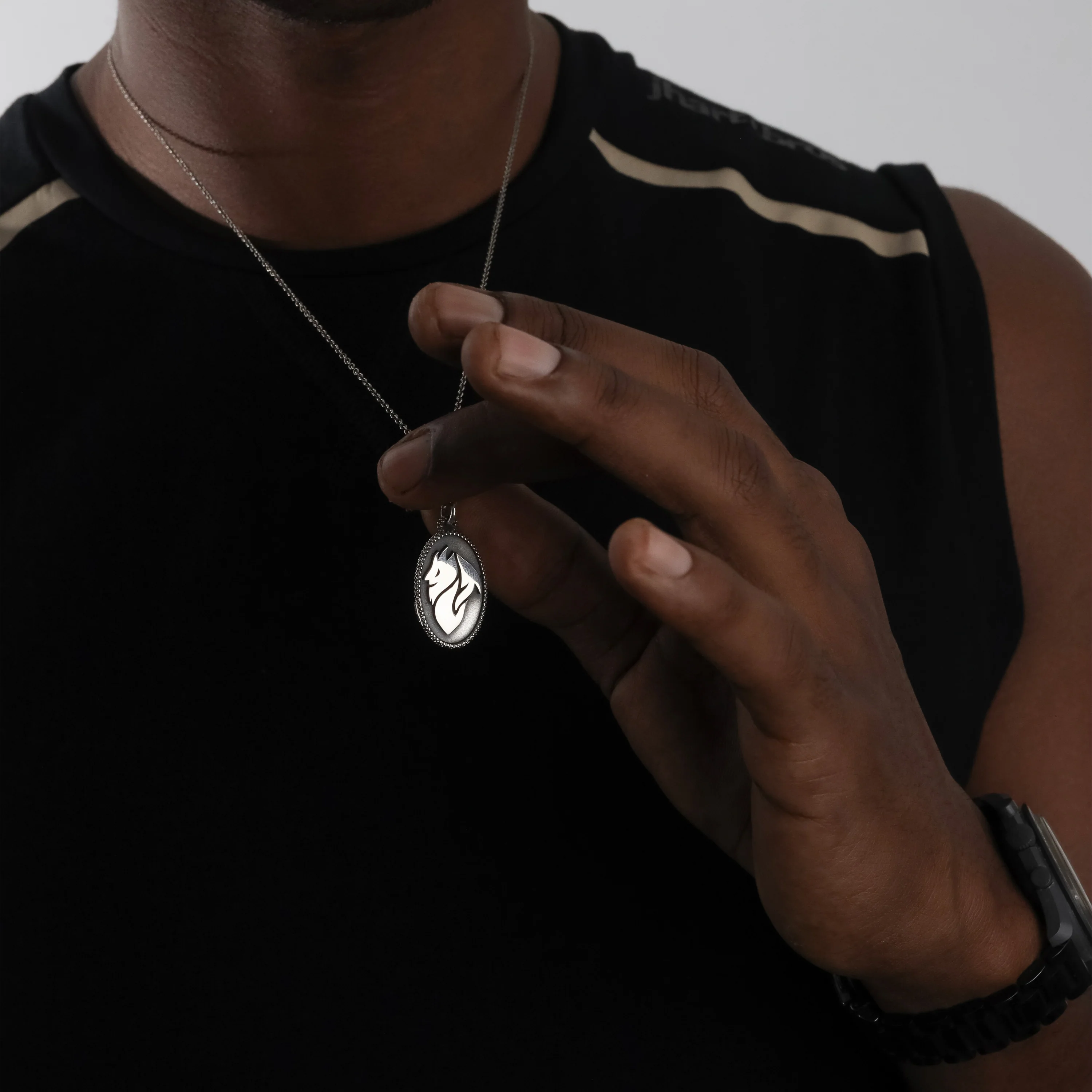 NOVE25 X MILAN - COLLANA ARGENTO STEMMA - Image 3