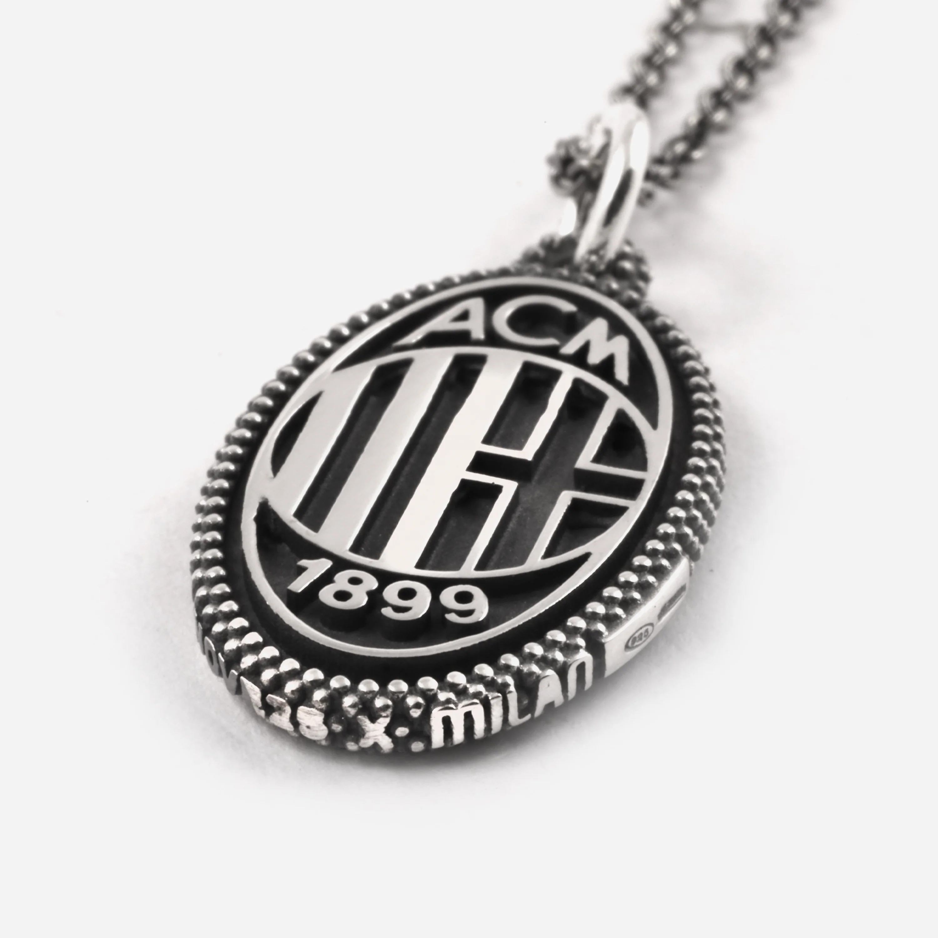 NOVE25 X MILAN - COLLANA ARGENTO STEMMA - Image 5