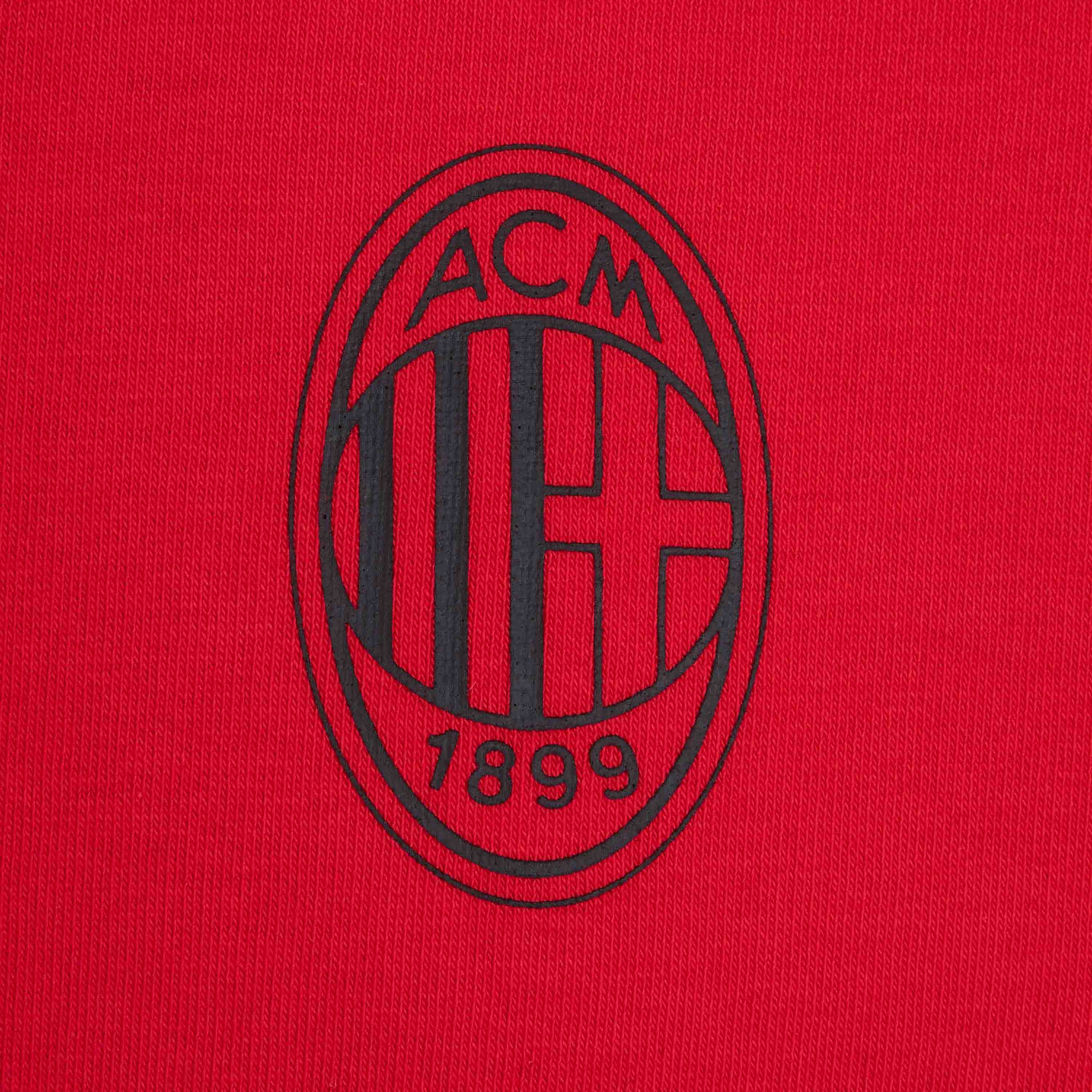 FELPA CON ZIP MILAN ESSENTIAL ROSSA - Image 8