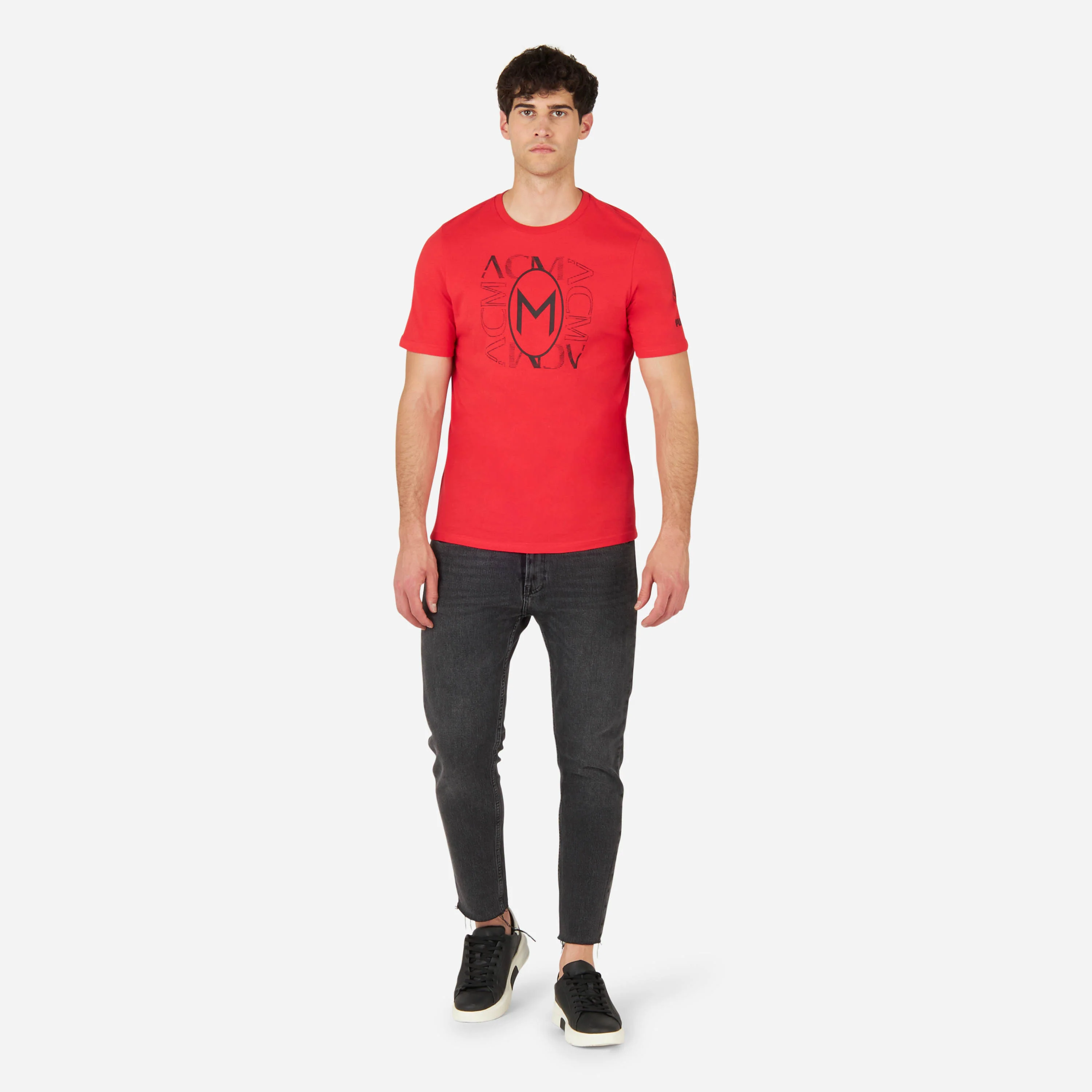 T-SHIRT CON GRAFICA MILAN FOOTBALL CORE - Image 3