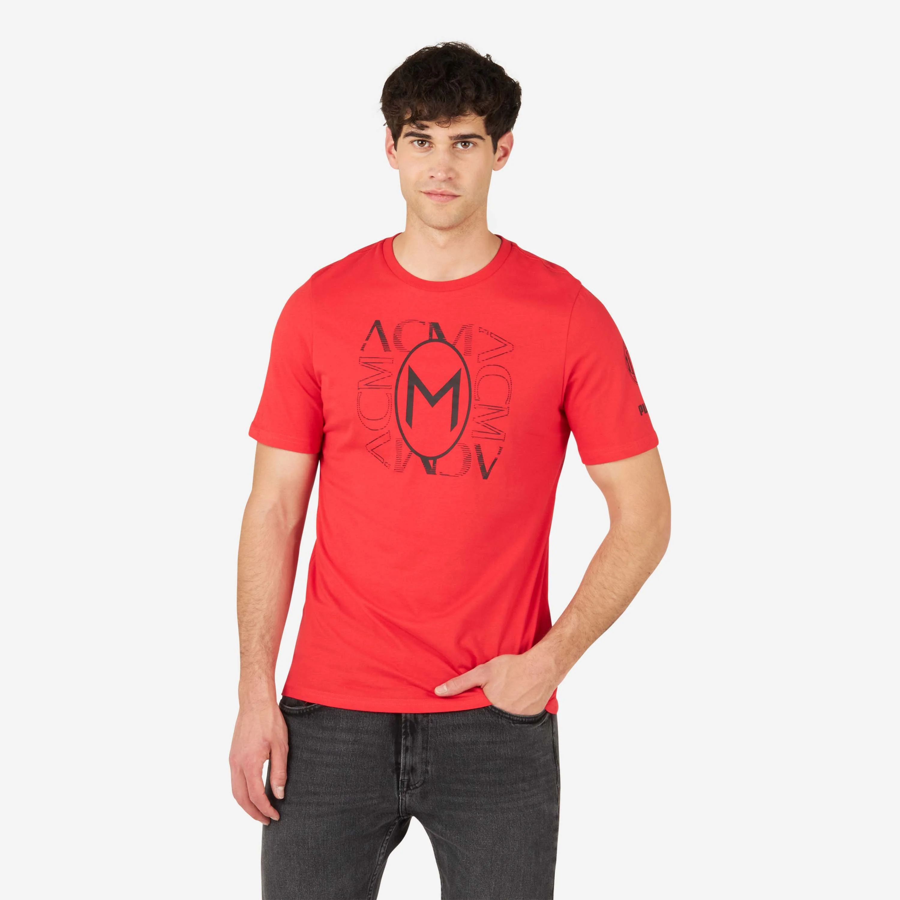 T-SHIRT CON GRAFICA MILAN FOOTBALL CORE - Image 4