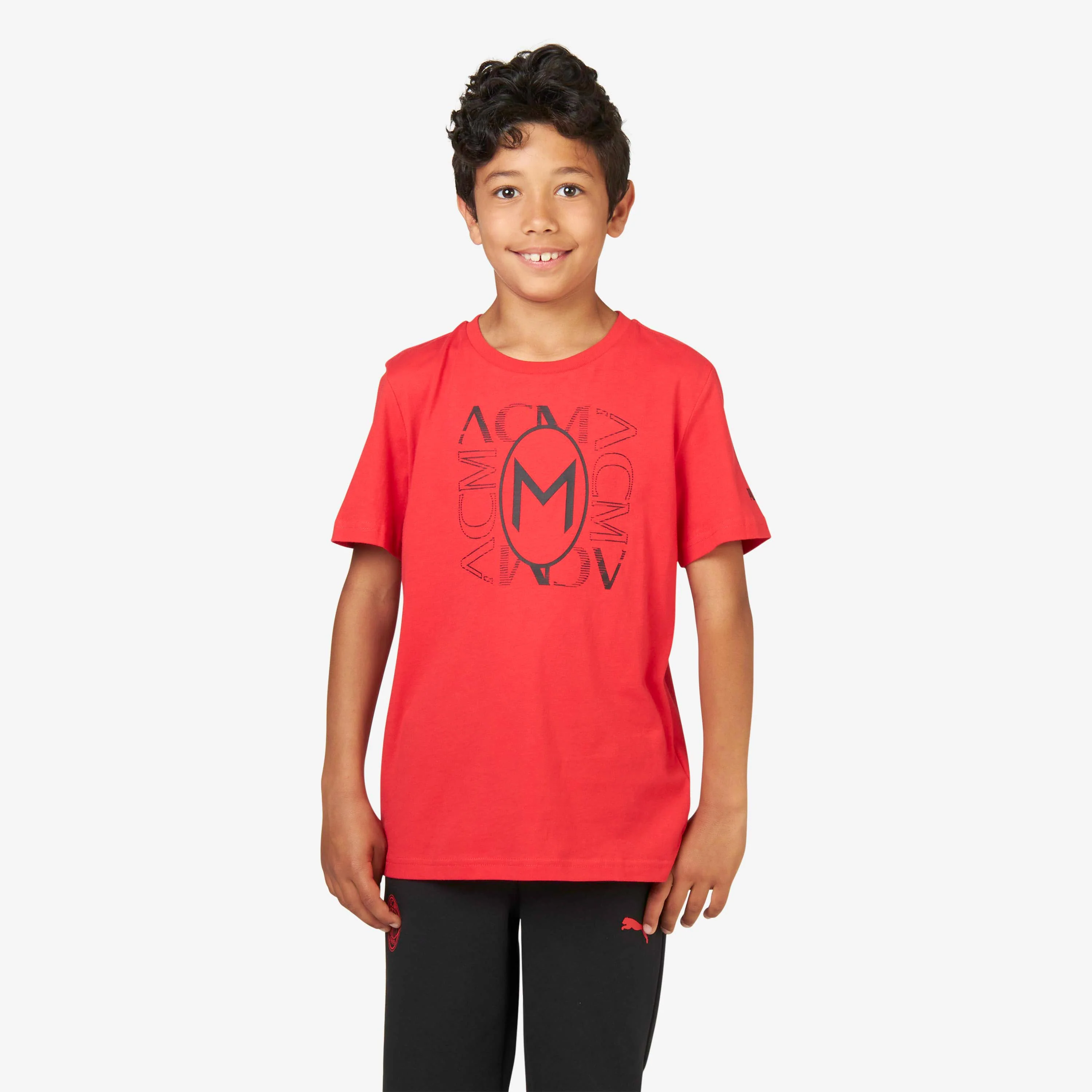 T-SHIRT MILAN BAMBINO CON STAMPA FRONTALE FOOTBALL CORE - Image 4