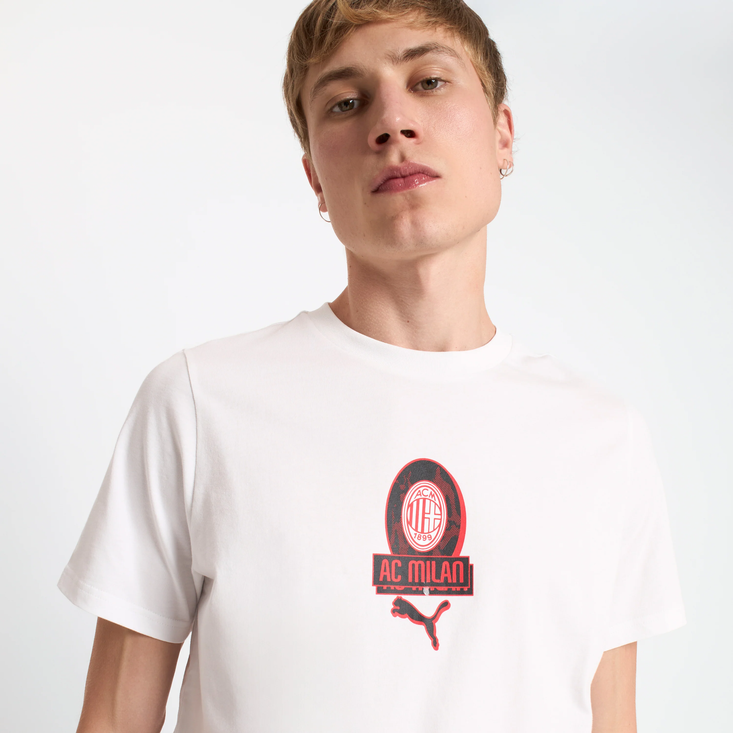 T-SHIRT BIANCA CON GRAFICA CENTRALE MILAN CULTURE - Image 4
