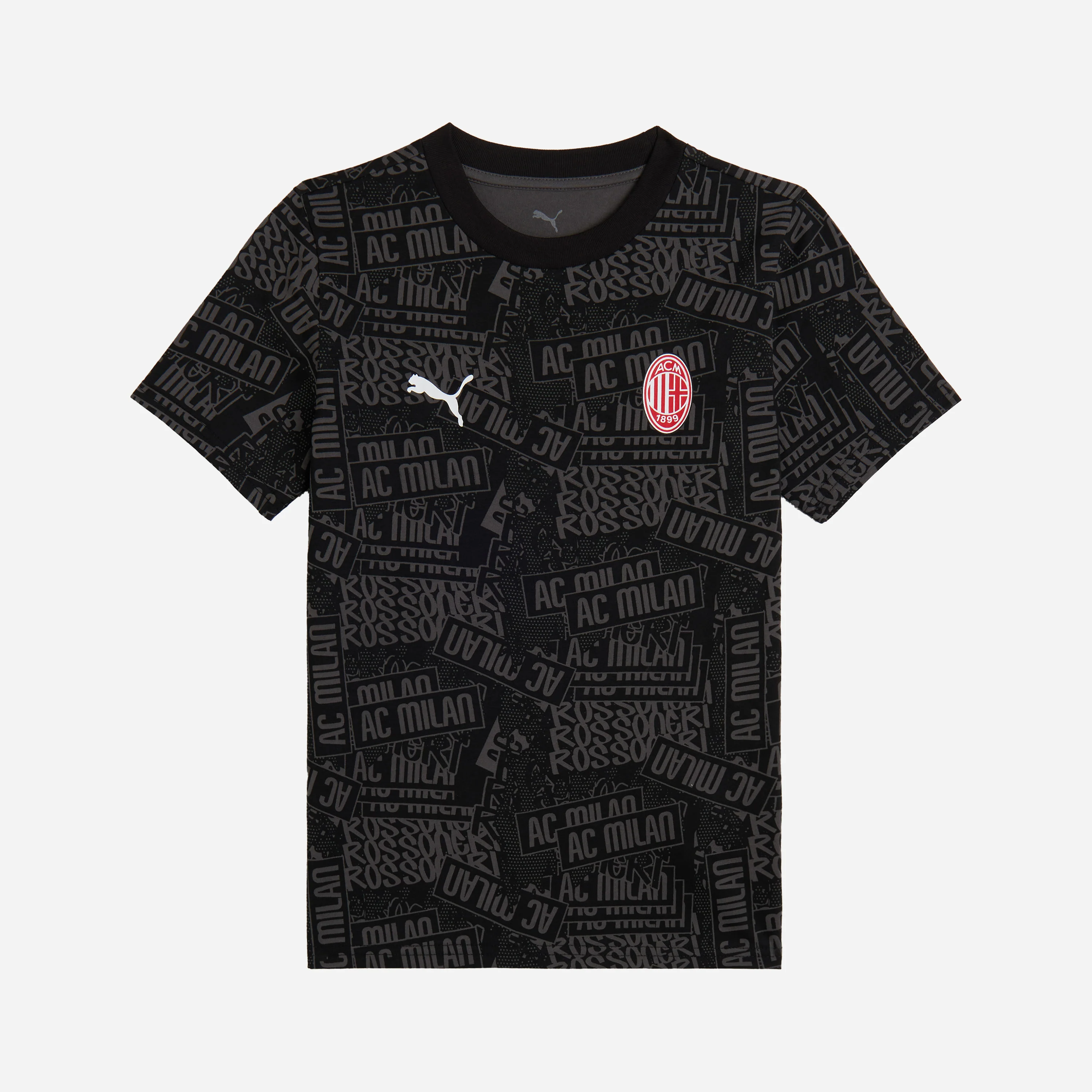 T-SHIRT NERA MILAN CULTURE BAMBINO