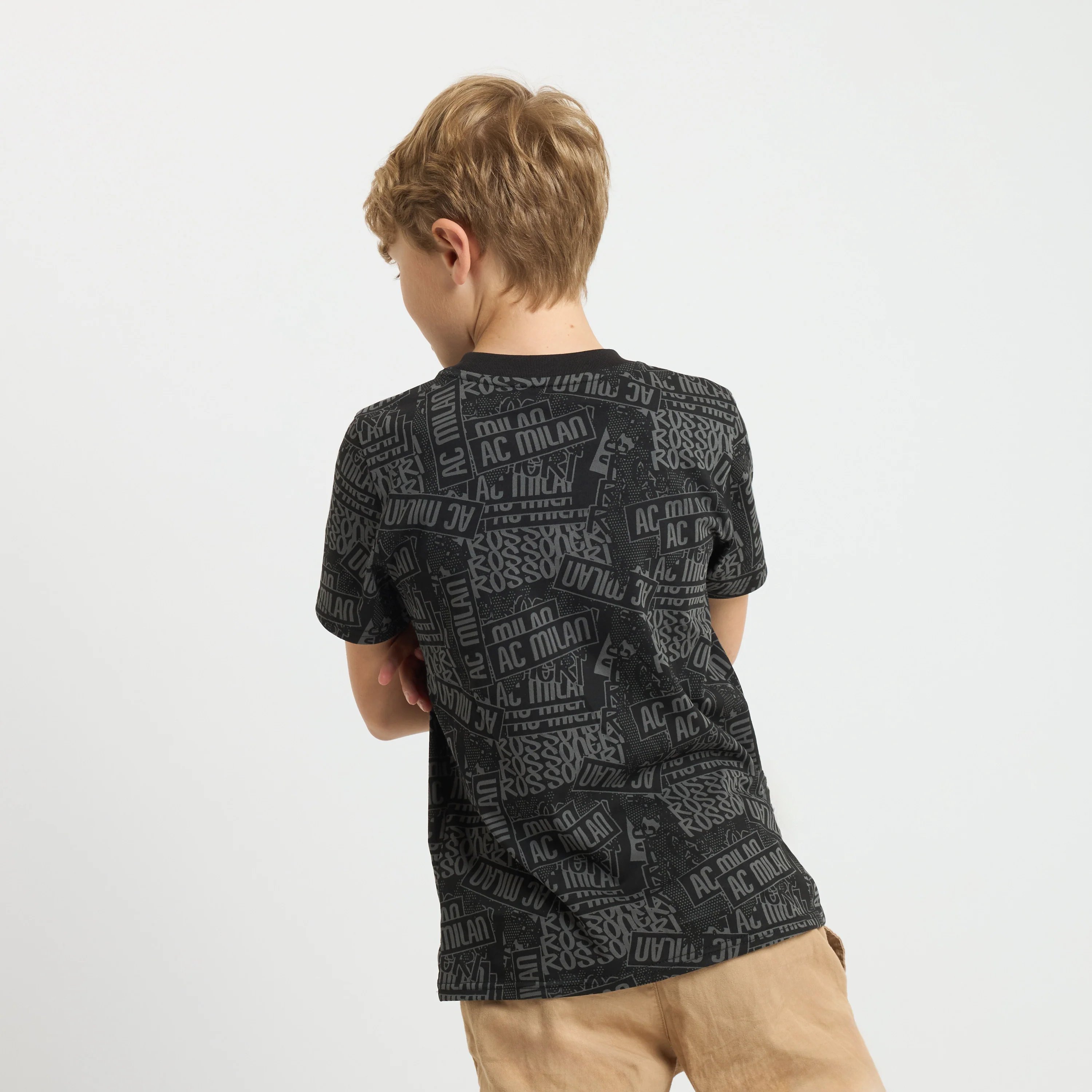 T-SHIRT NERA MILAN CULTURE BAMBINO - Image 4