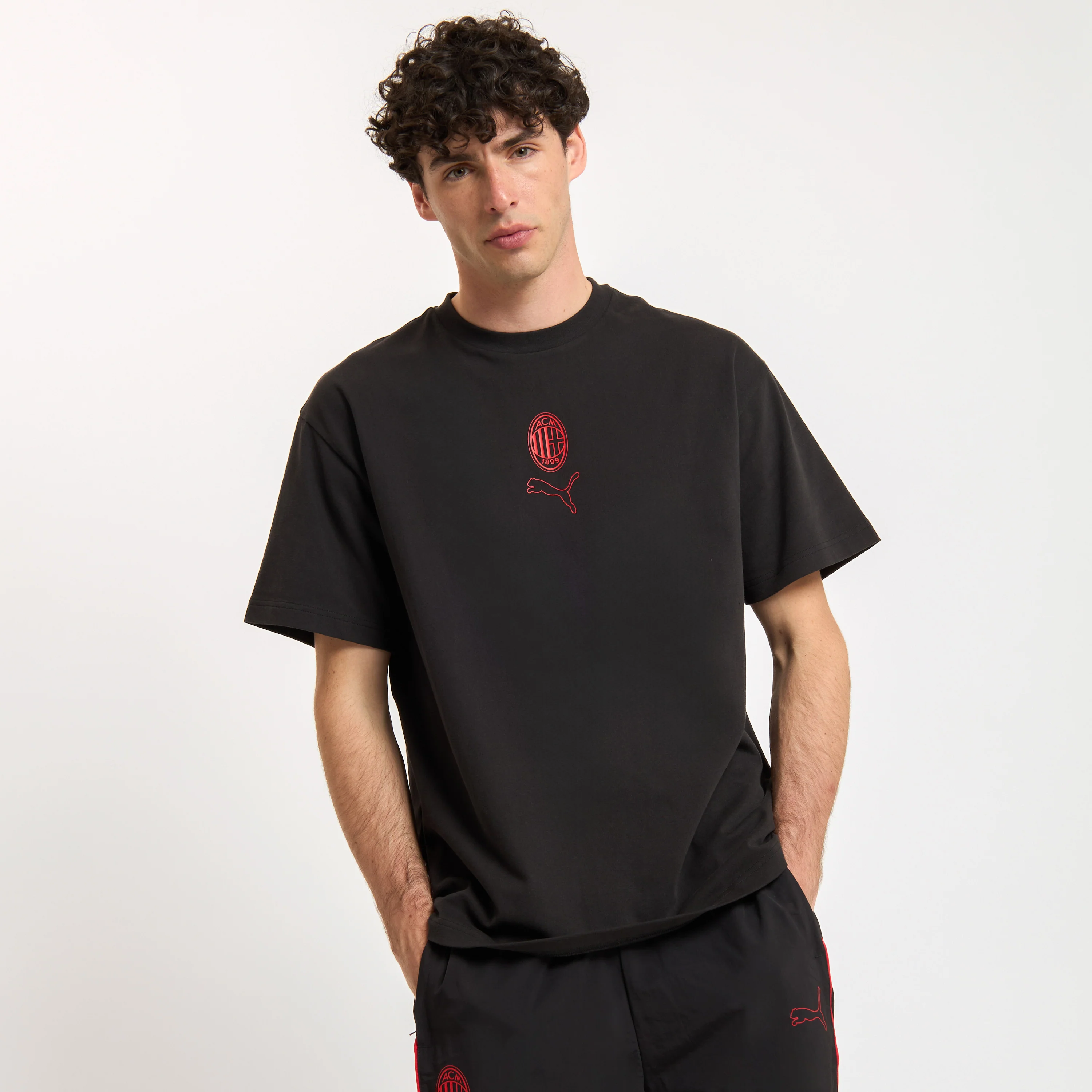 T-SHIRT NERA FOOTBALL STATEMENT MILAN - Image 3