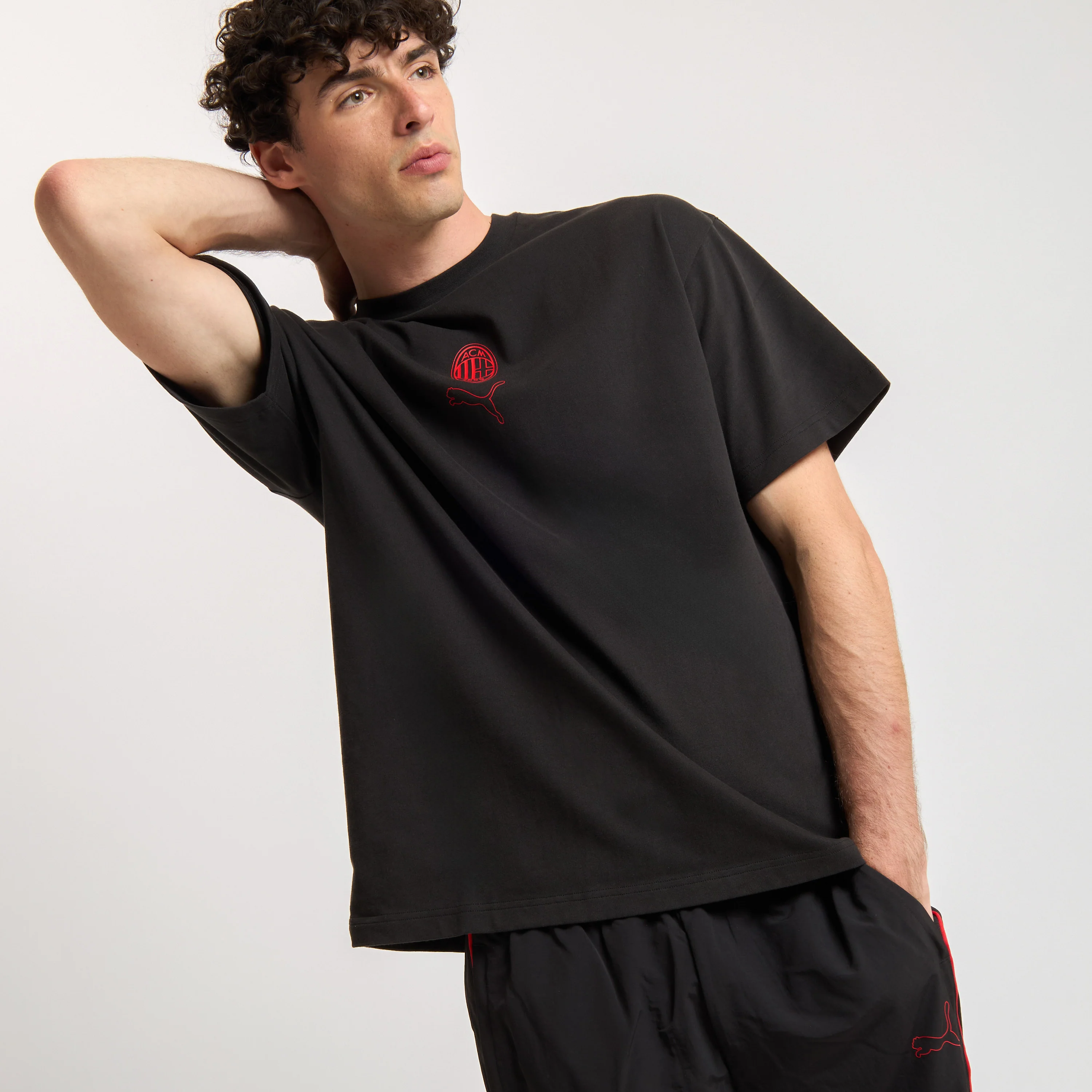 T-SHIRT NERA FOOTBALL STATEMENT MILAN - Image 6