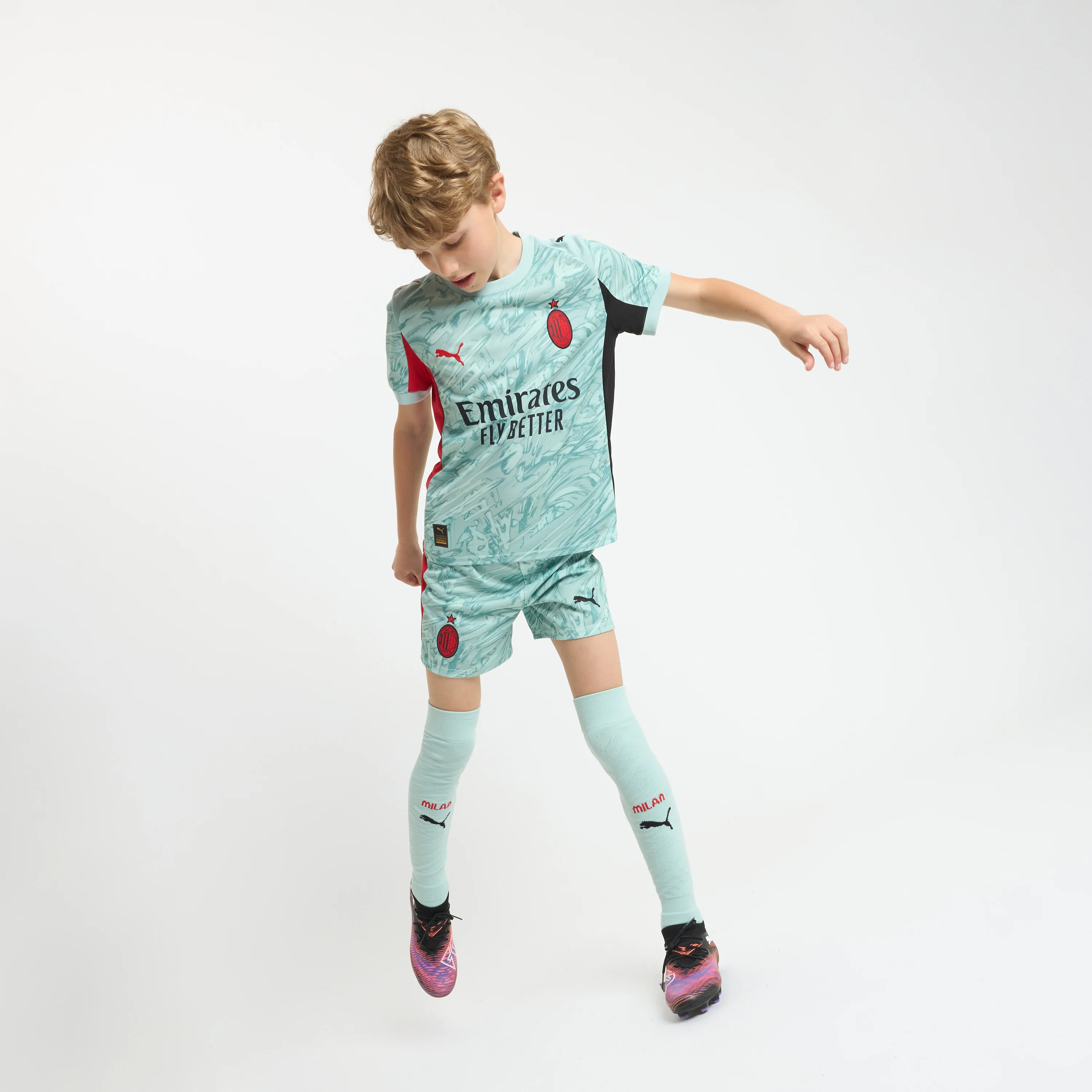 MAGLIA MILAN PORTIERE BAMBINO HOME 2025/26 - Image 4