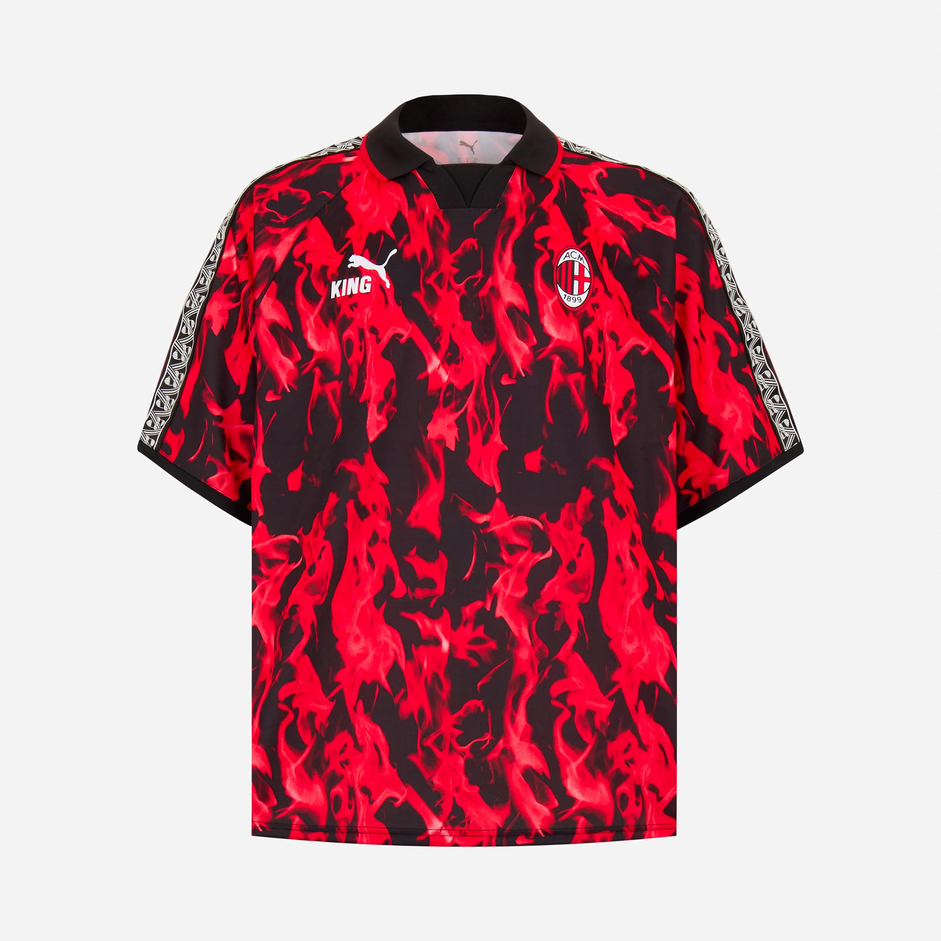 MAGLIA ROSSA E NERA MILAN KING