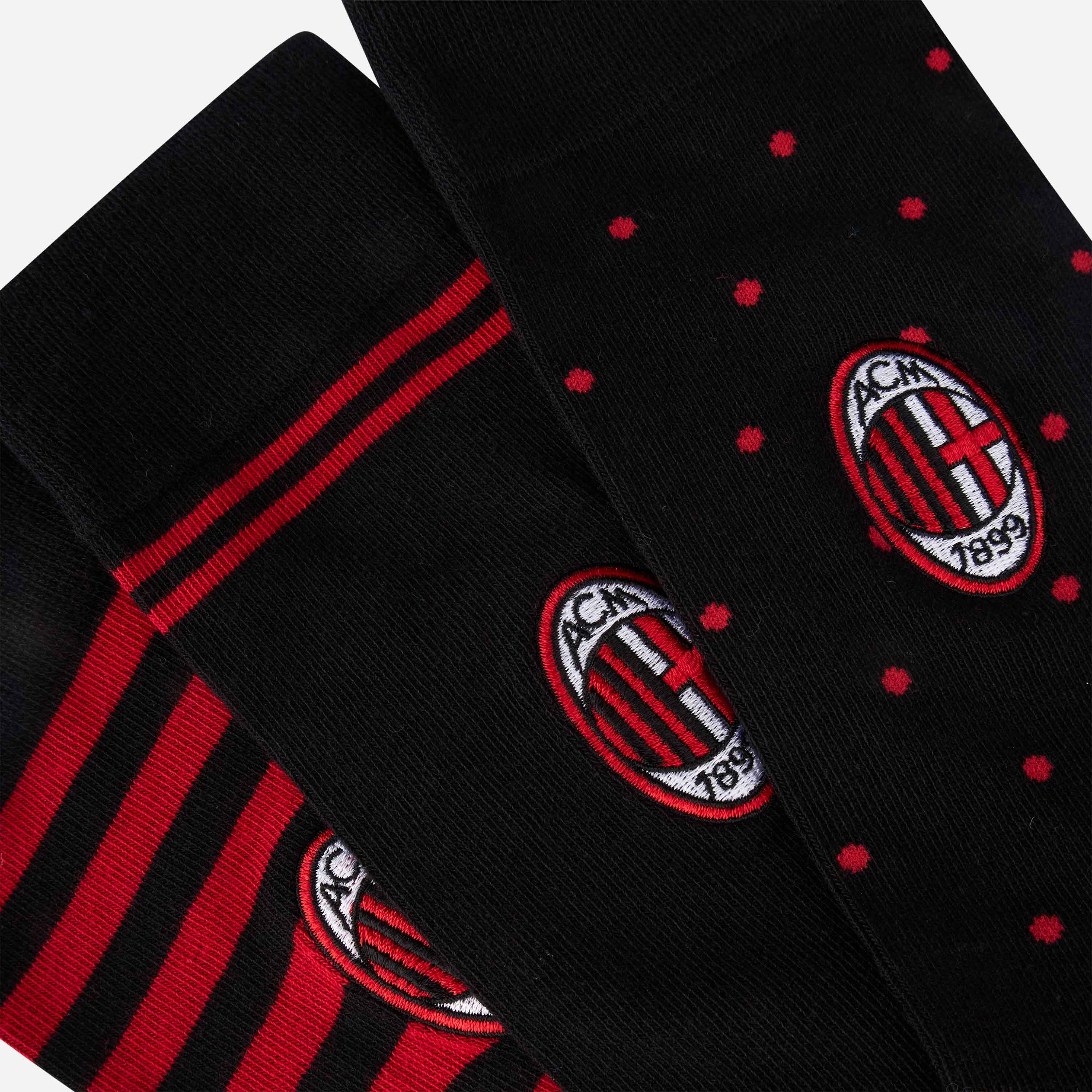 SET CALZE MILAN A FANTASIA CON LOGO - Image 3