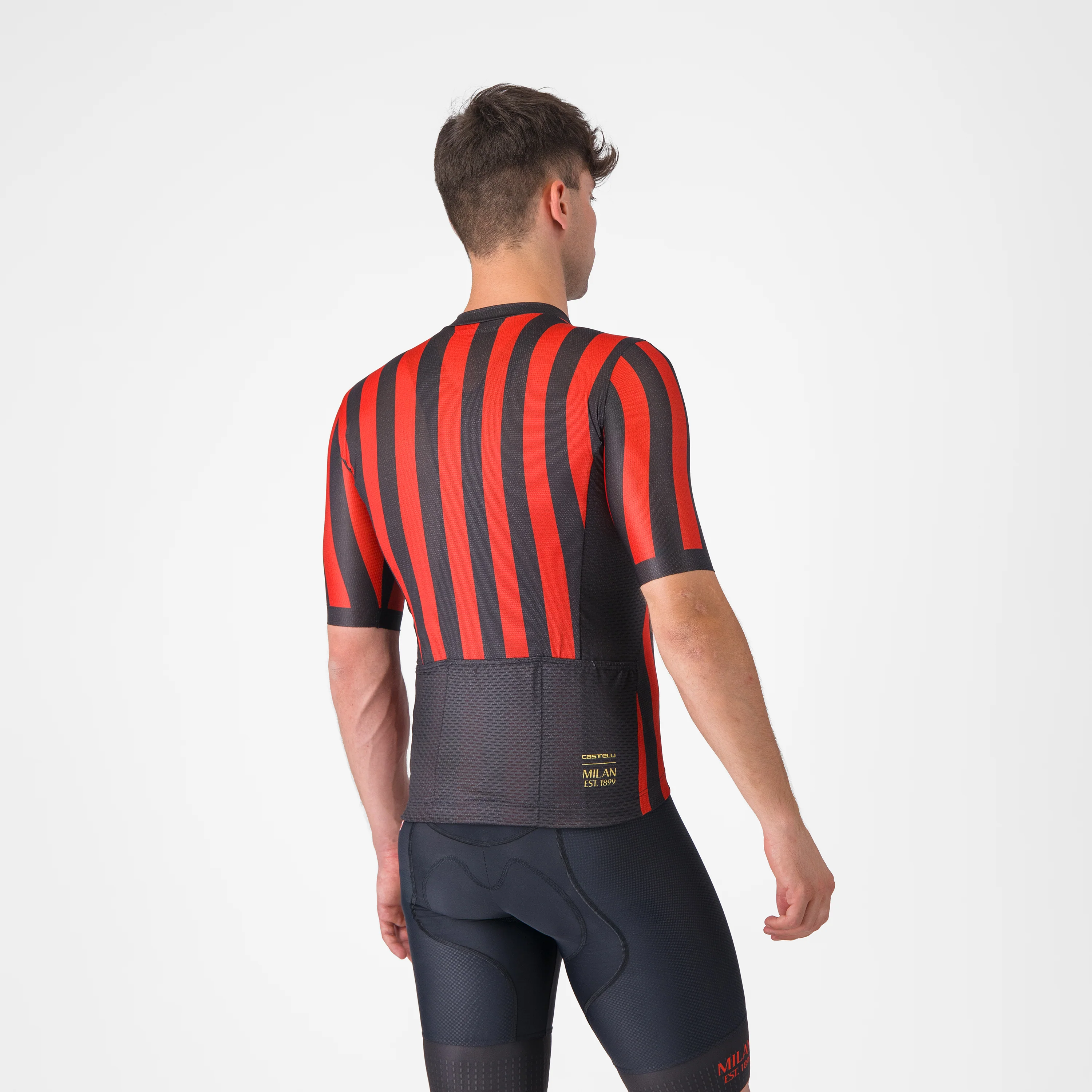 MAGLIA CICLISMO A RIGHE ROSSONERE CASTELLI X AC MILAN - Image 4