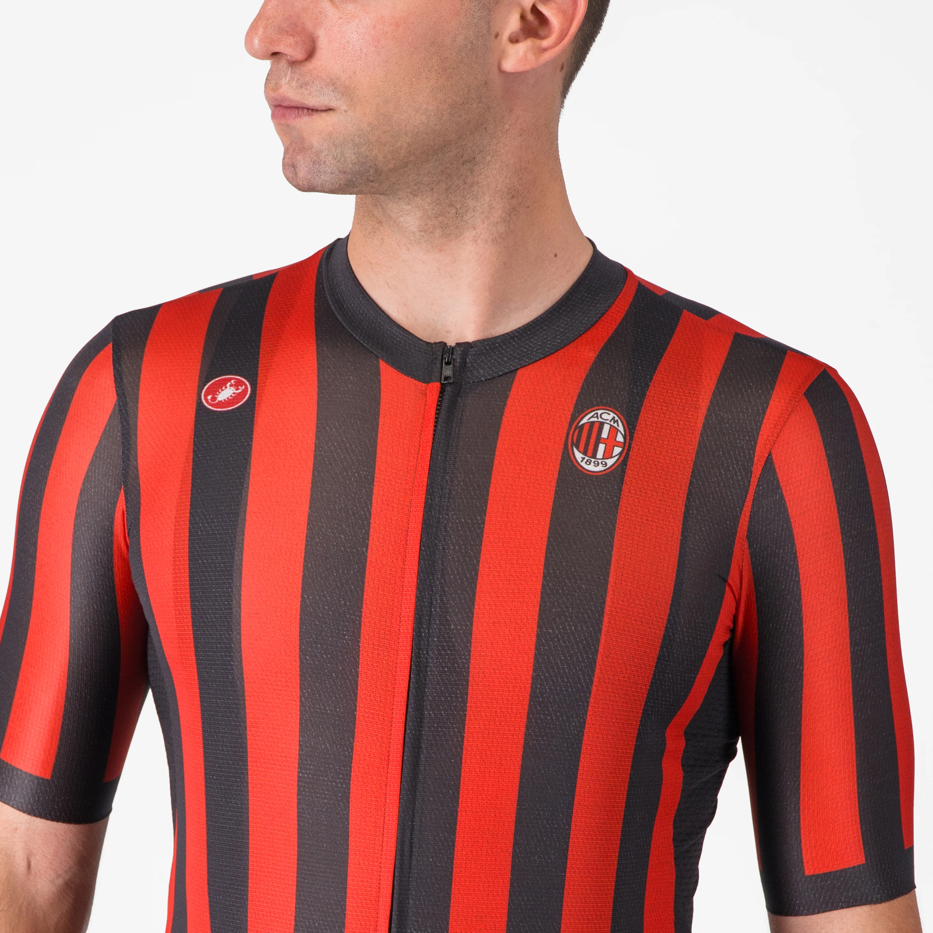 MAGLIA CICLISMO A RIGHE ROSSONERE CASTELLI X AC MILAN - Image 5