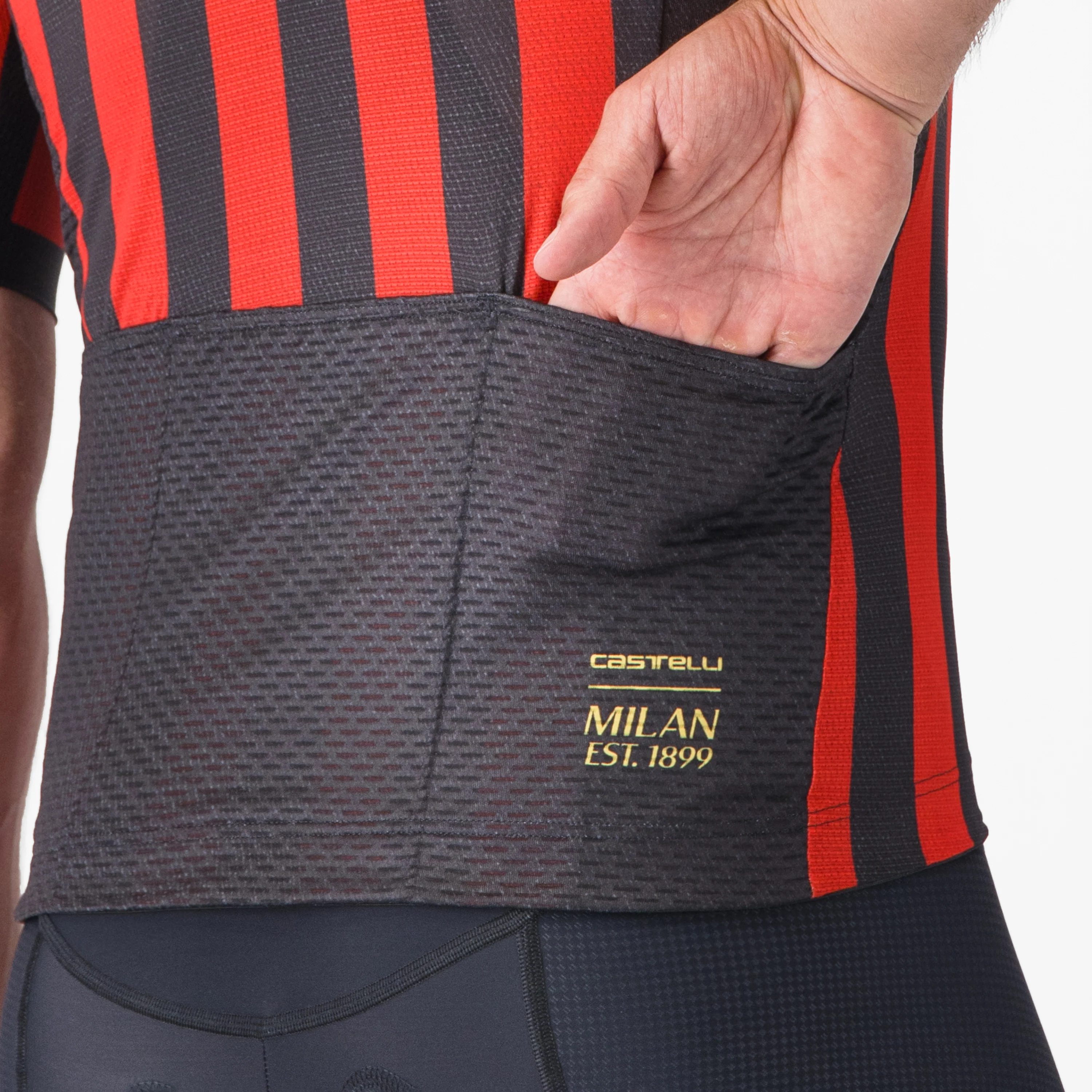 MAGLIA CICLISMO A RIGHE ROSSONERE CASTELLI X AC MILAN - Image 6
