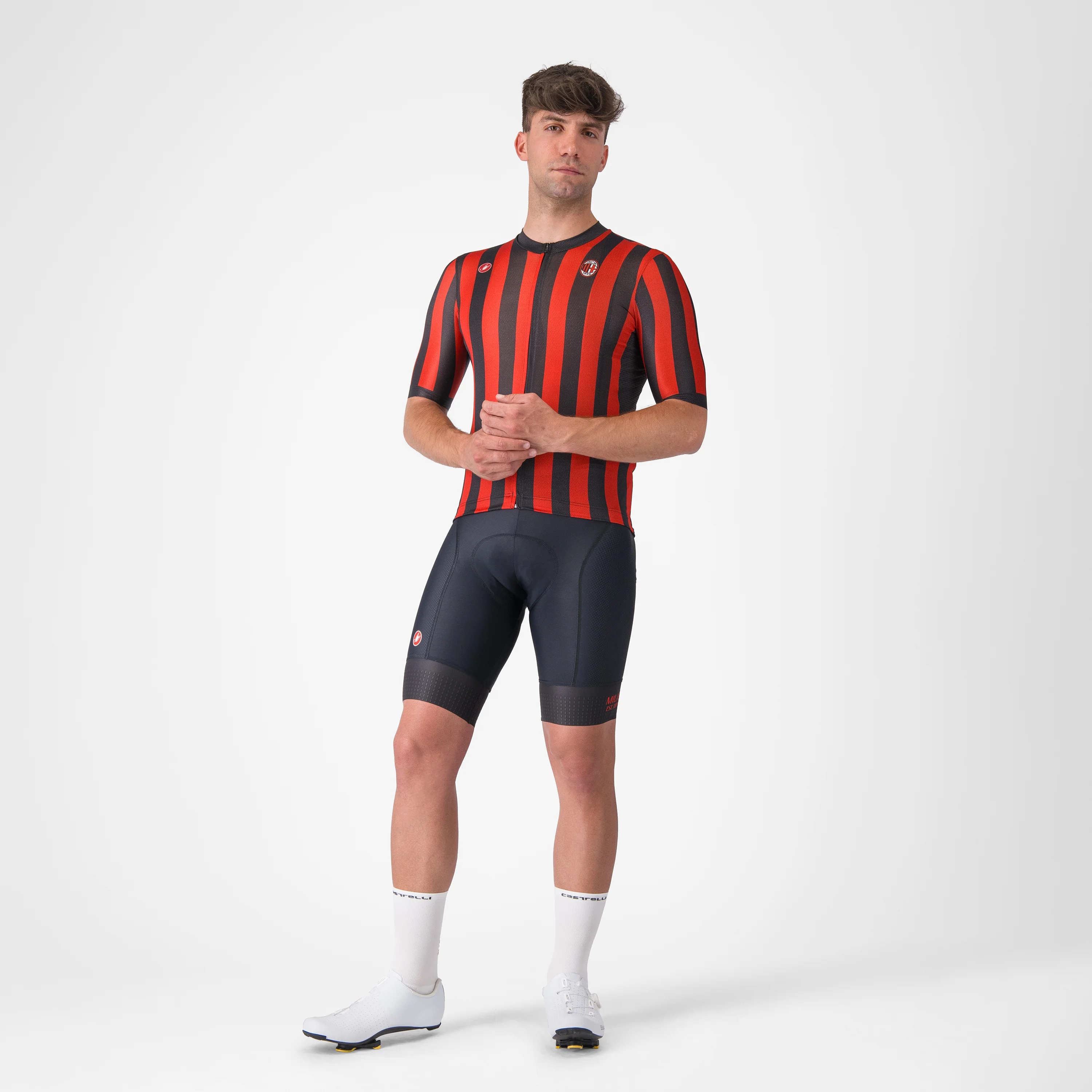 MAGLIA CICLISMO A RIGHE ROSSONERE CASTELLI X AC MILAN - Image 7