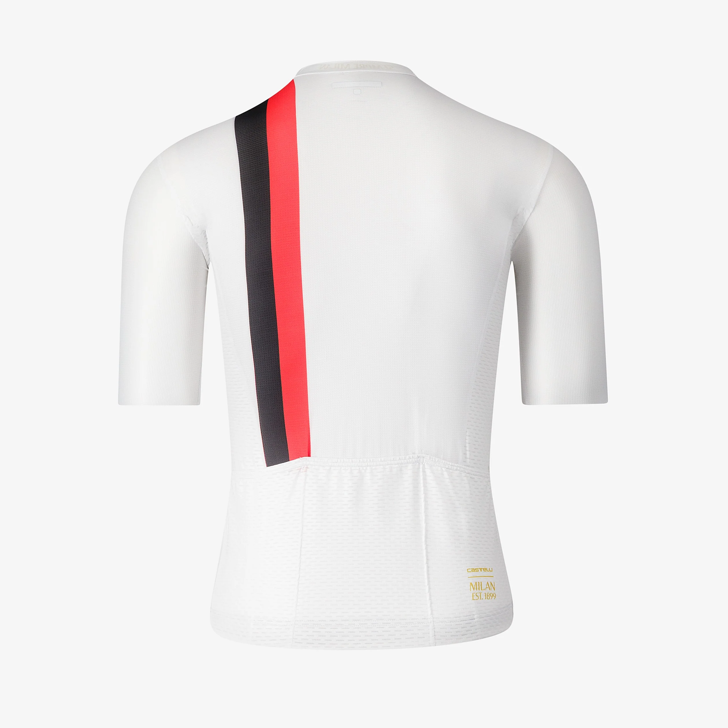 MAGLIA CICLISMO BIANCA CASTELLI X AC MILAN - Image 2