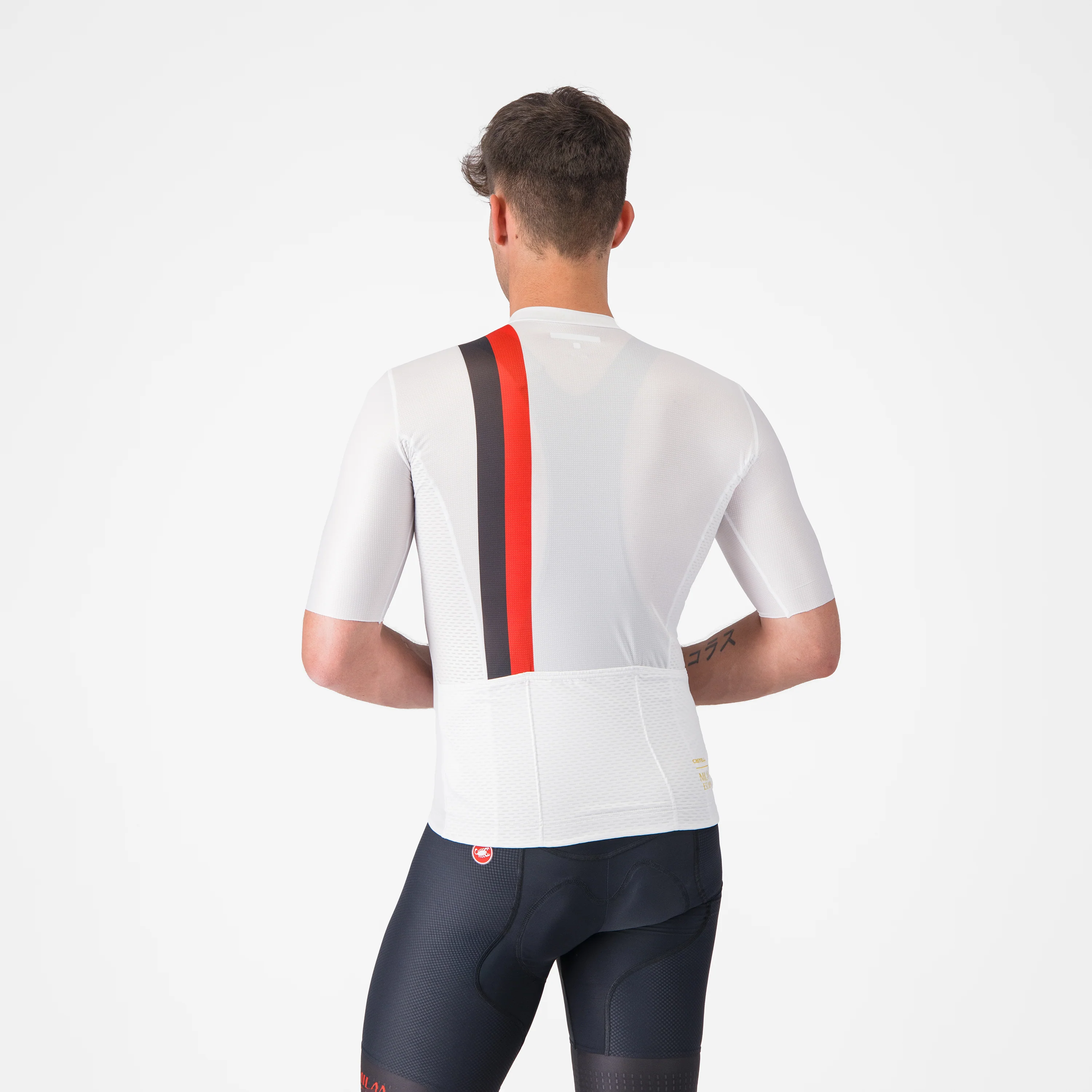 MAGLIA CICLISMO BIANCA CASTELLI X AC MILAN - Image 4