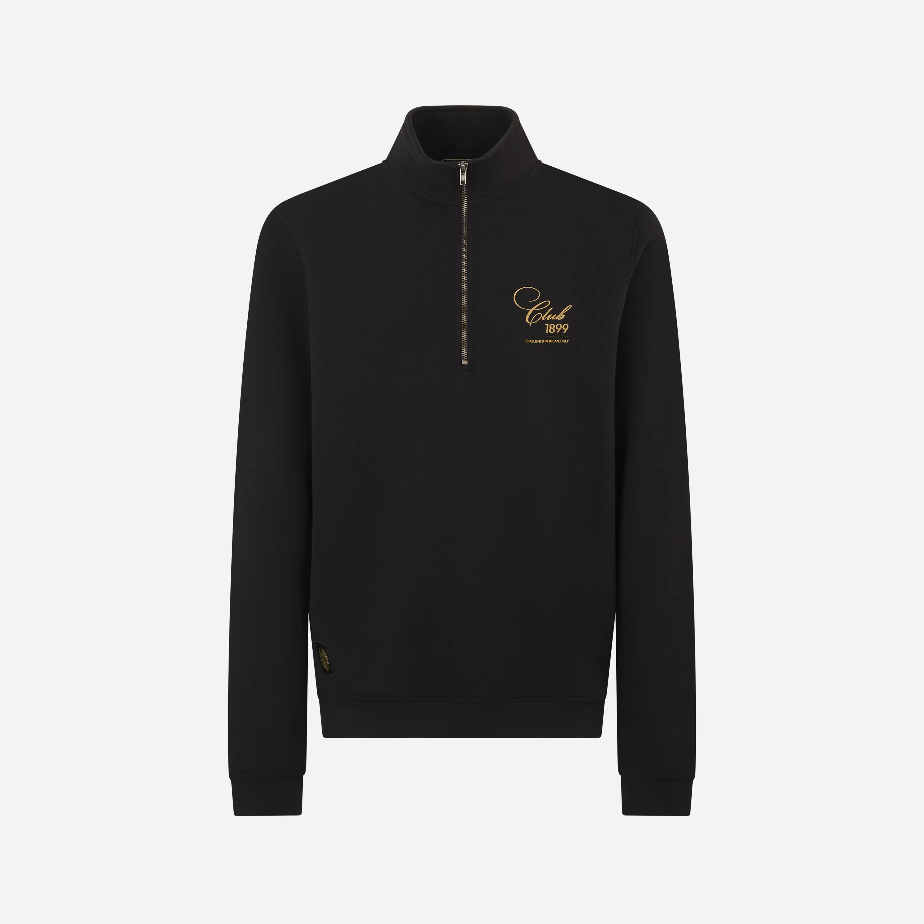 FELPA NERA 1/4 ZIP MILAN - CLUB 1899