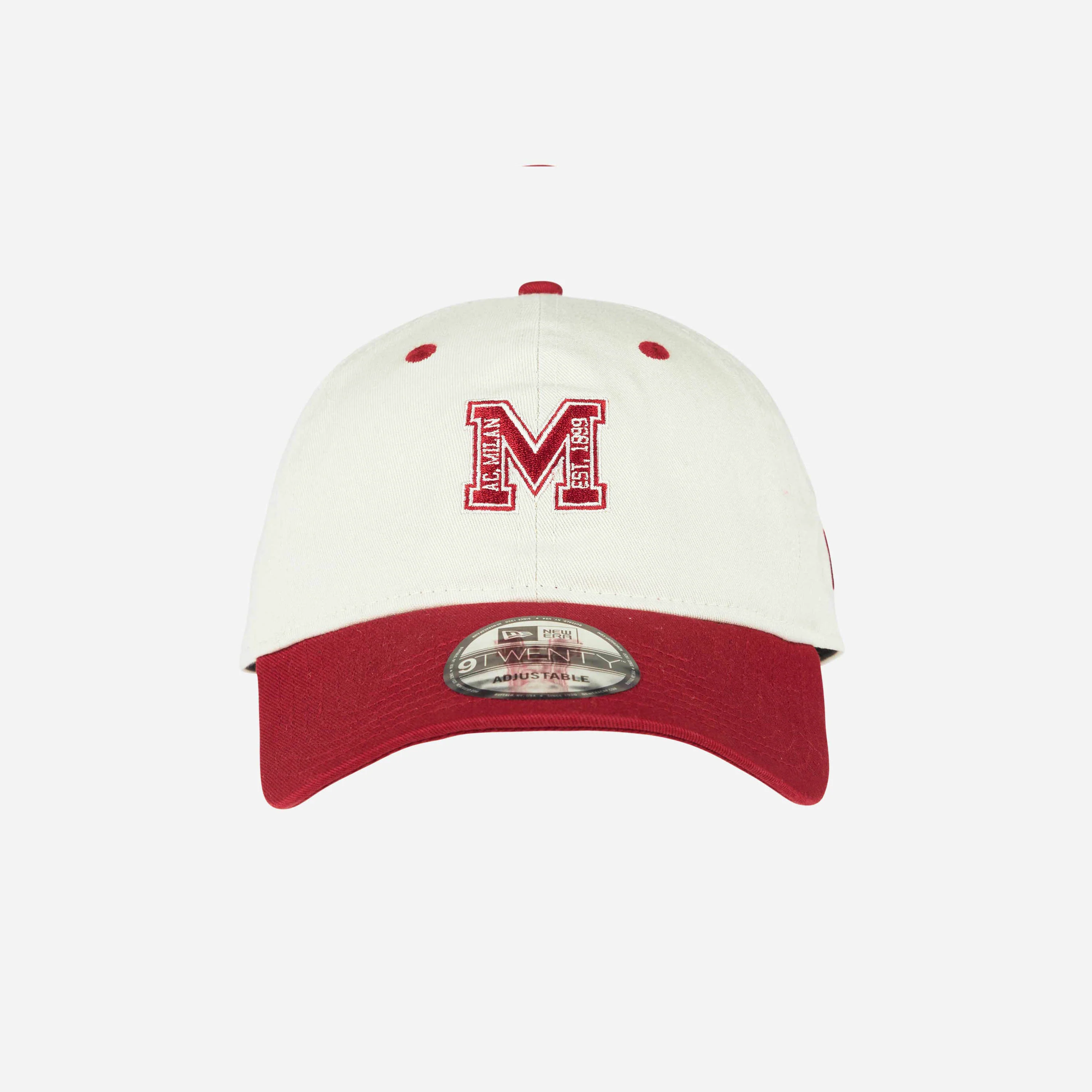 CAPPELLINO 9TWENTY® NEW ERA X AC MILAN BIANCO CON M ROSSA - Image 2