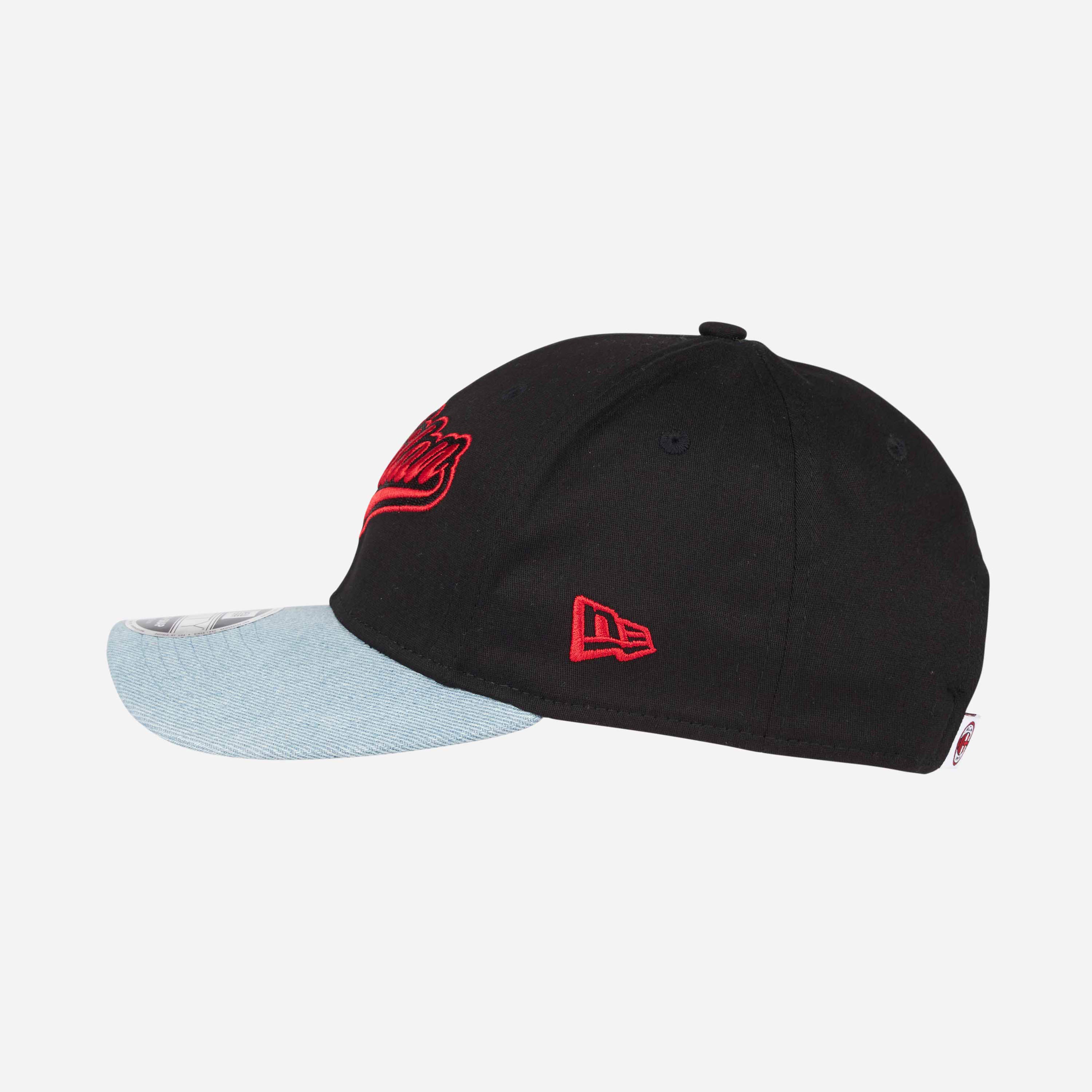 CAPPELLINO 9FIFTY® NEW ERA X AC MILAN CON VISIERA IN DENIM - Image 4