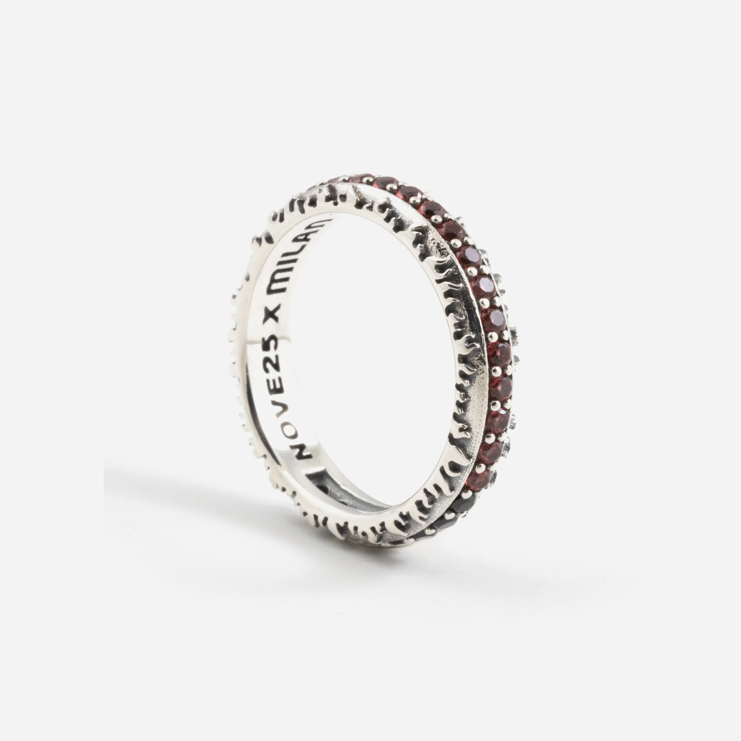 NOVE25 X MILAN - ANELLO CON ZIRCONI - Image 2