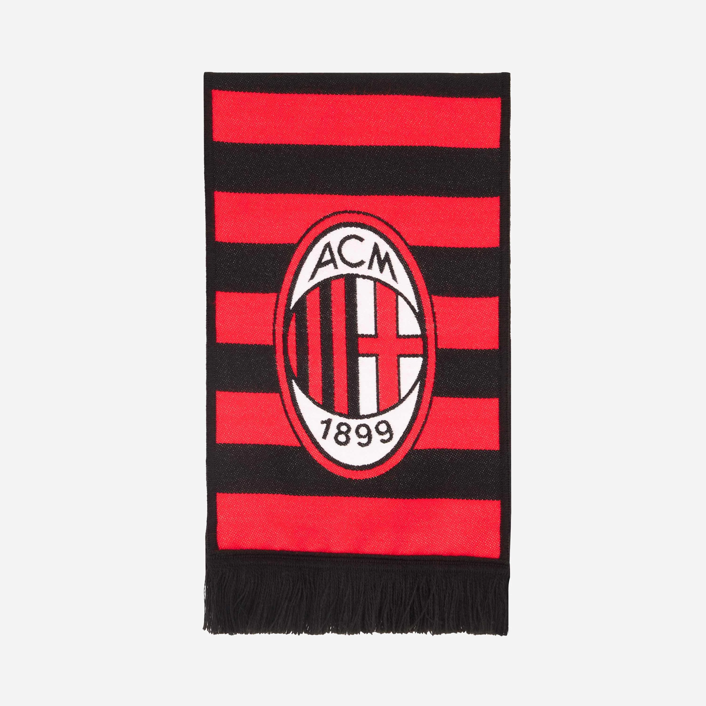 SCIARPA MILAN A RIGHE CON LOGO - Image 4