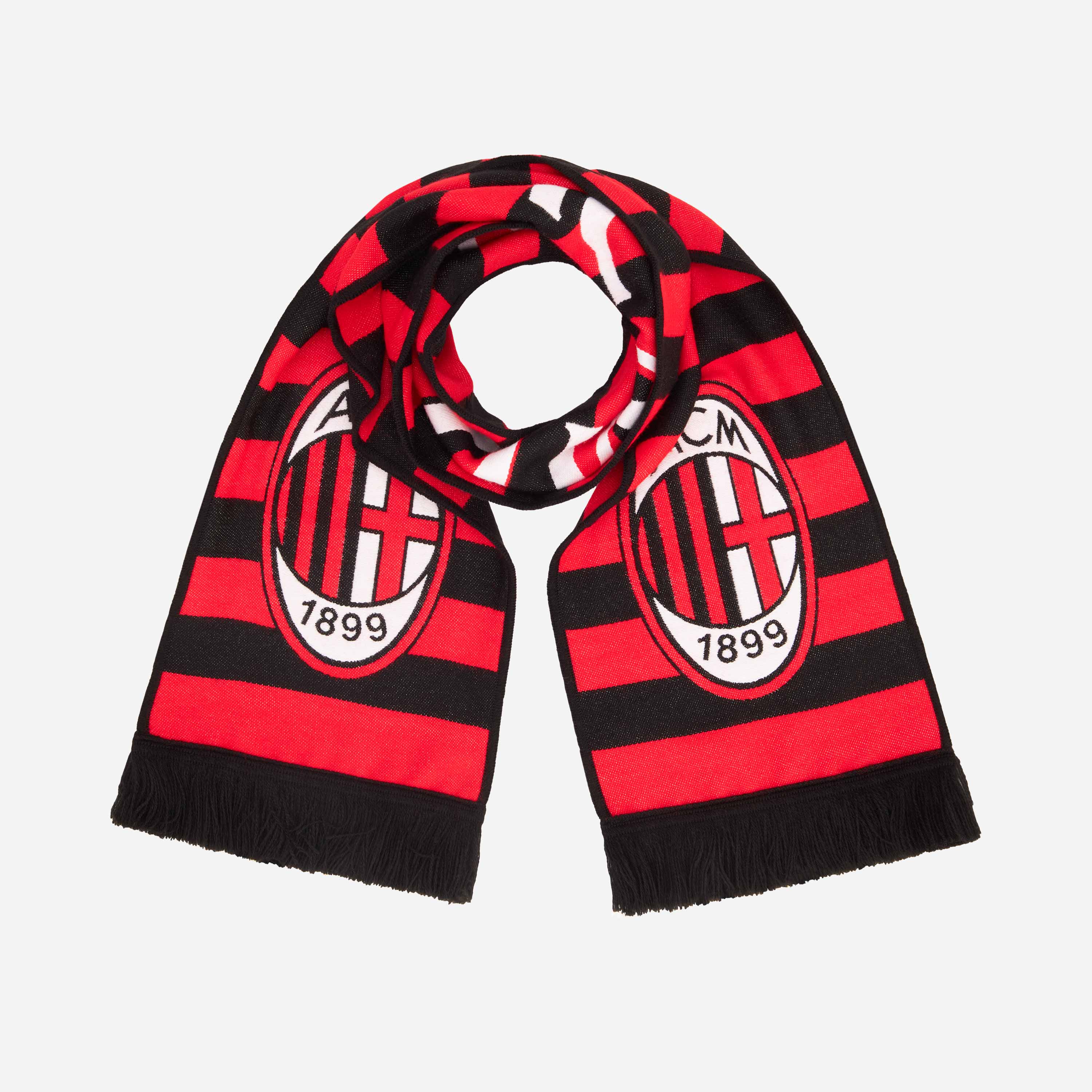 SCIARPA MILAN A RIGHE CON LOGO - Image 5