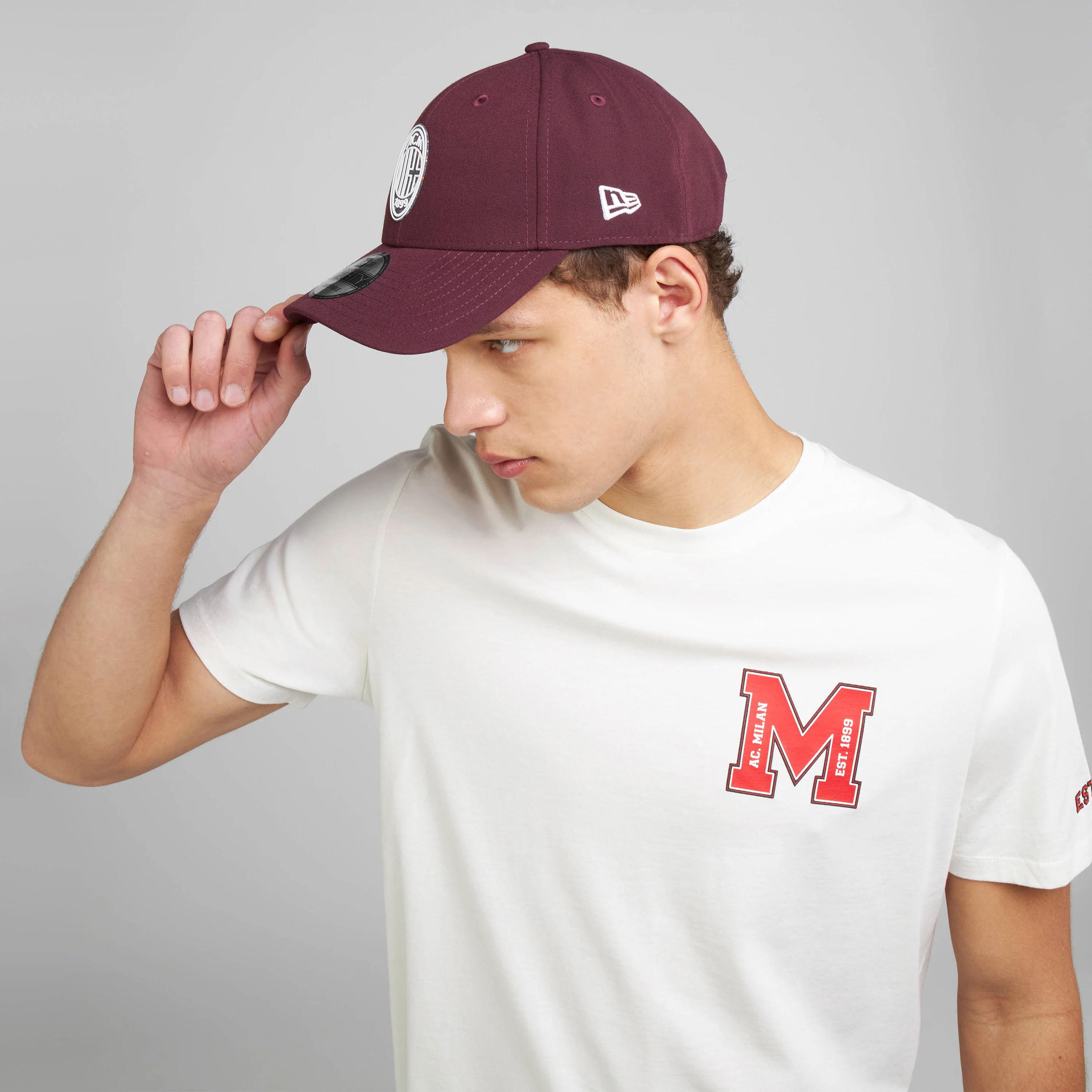 CAPPELLINO 9FORTY® NEW ERA X AC MILAN CON LOGO - Image 3