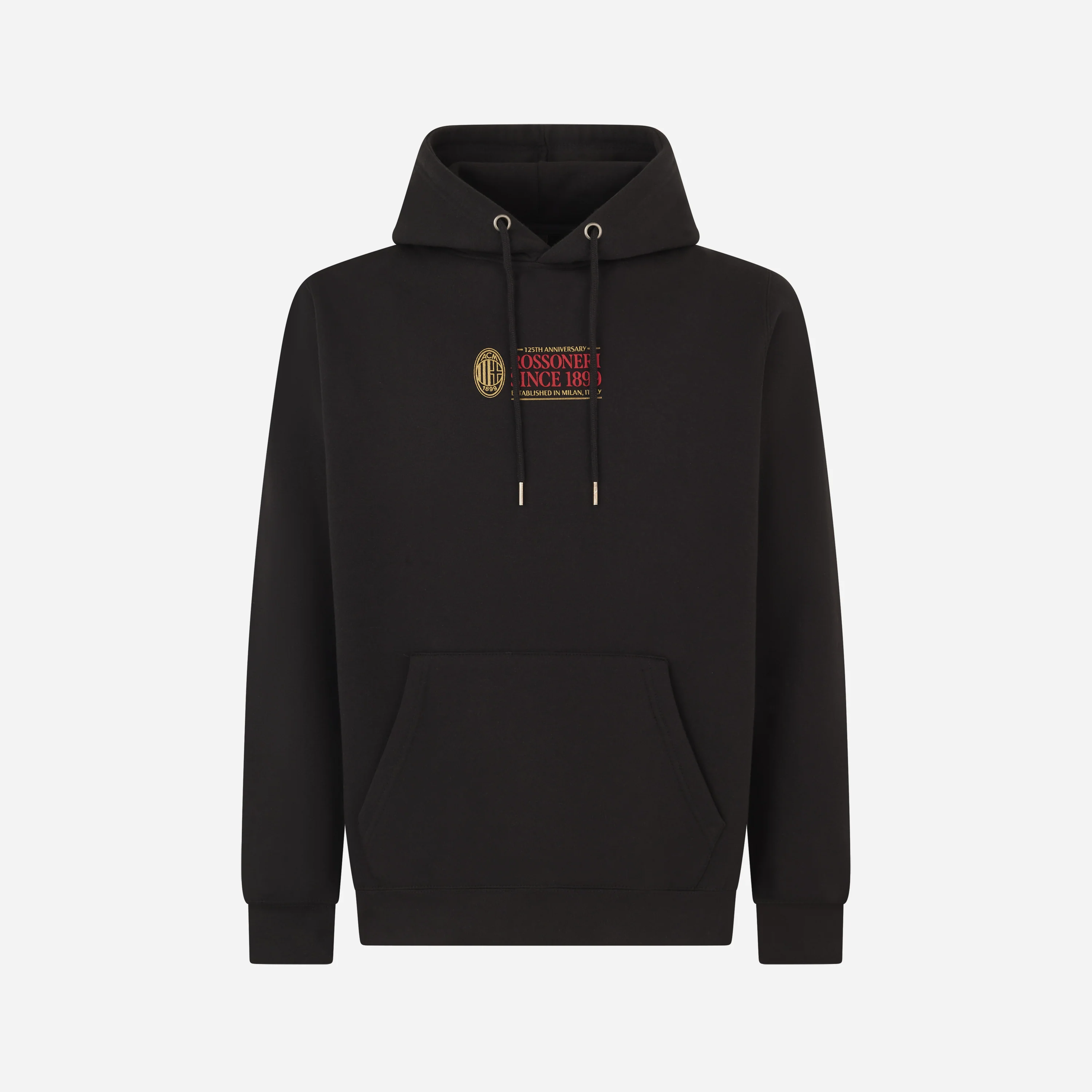 FELPA CON CAPPUCCIO NERA - ROSSONERI SINCE 1899