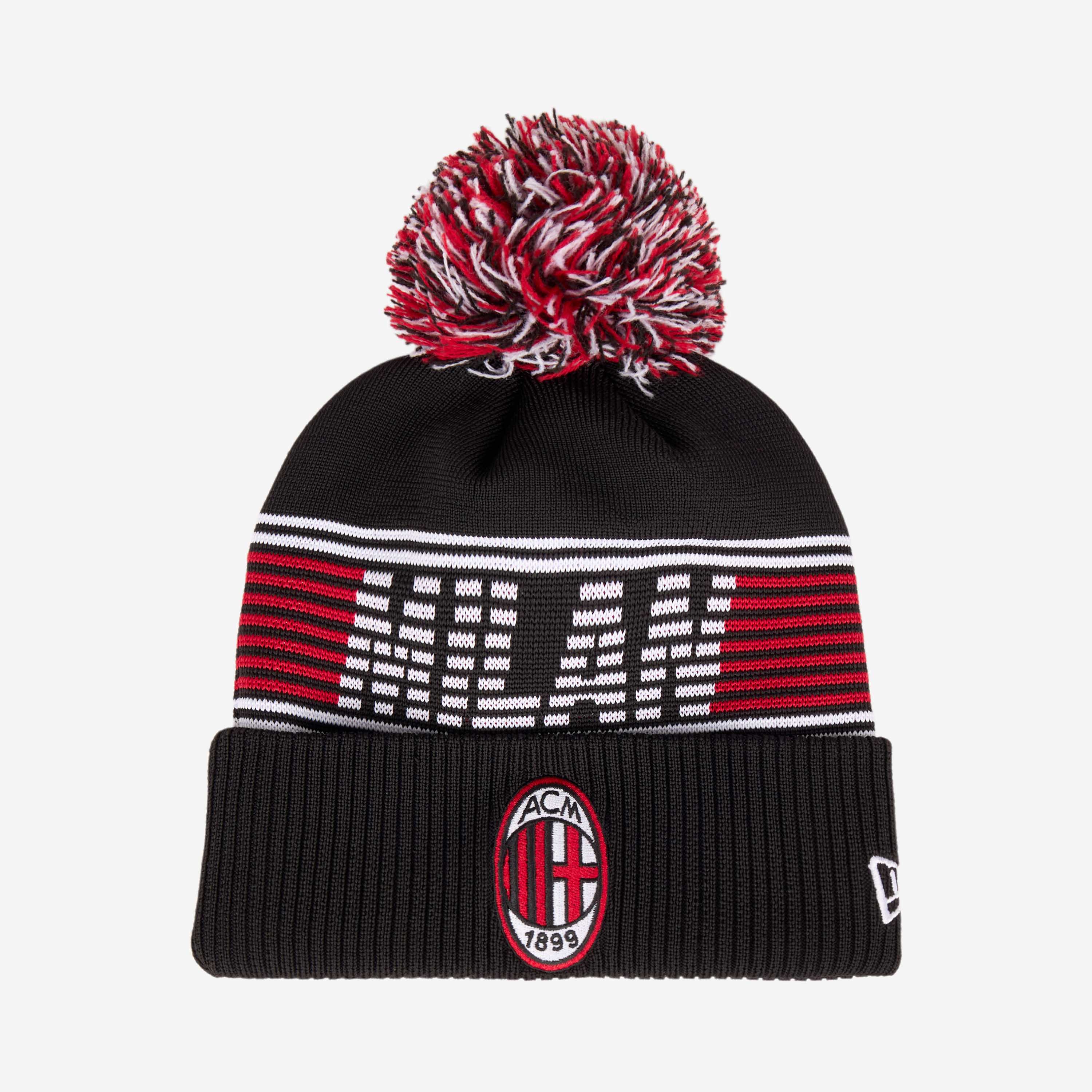BERRETTO NEW ERA X AC MILAN NERO E ROSSO