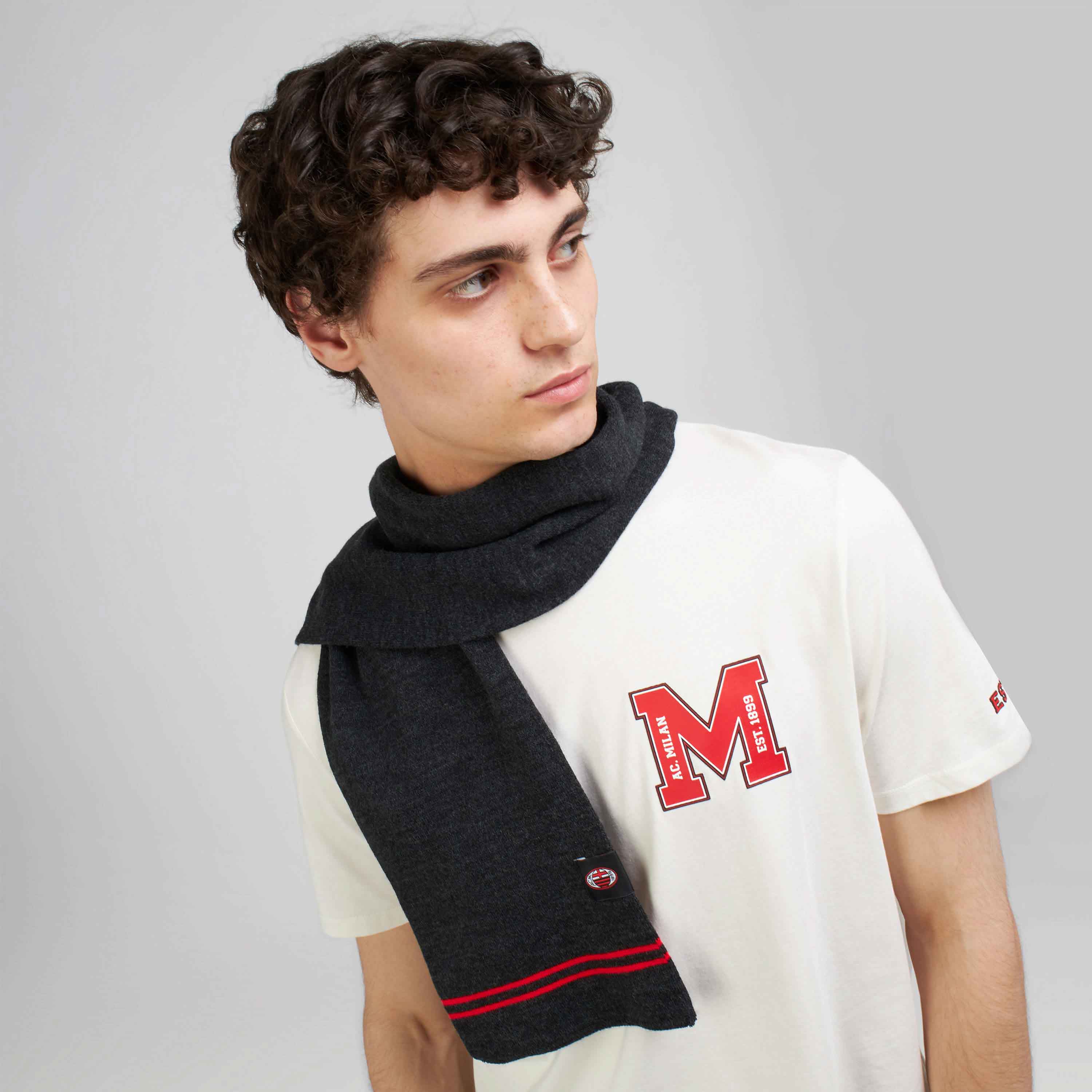 SCIARPA MILAN CON LOGO NERA - Image 3