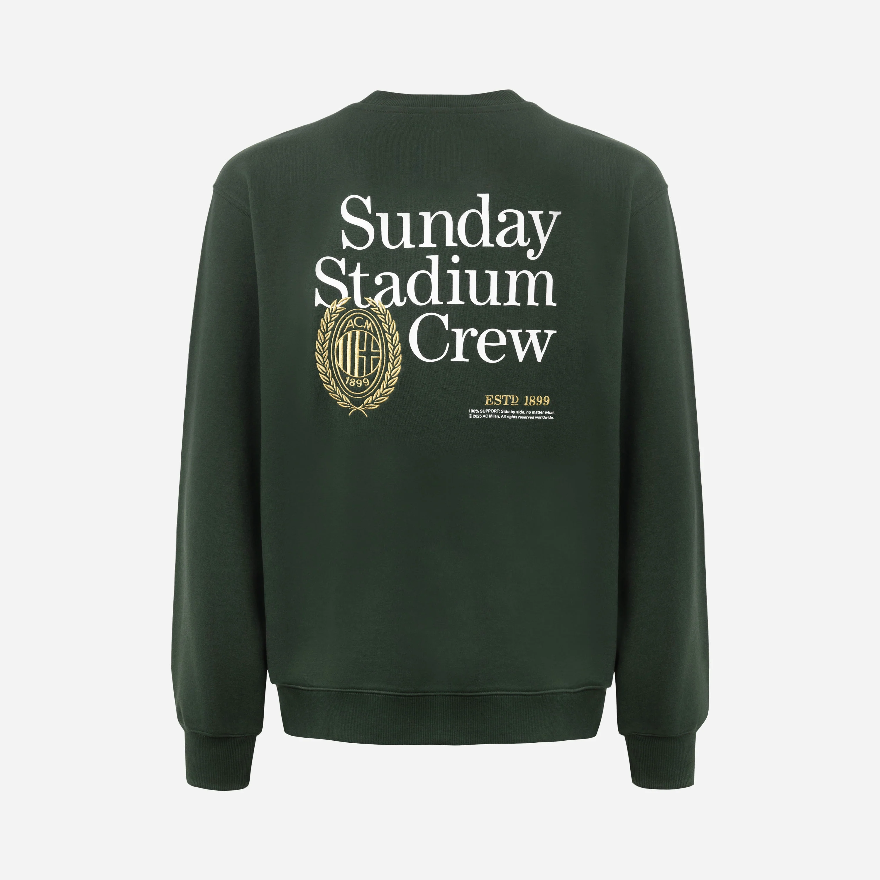 FELPA MILAN VERDE SUNDAY STADIUM CREW - Image 3
