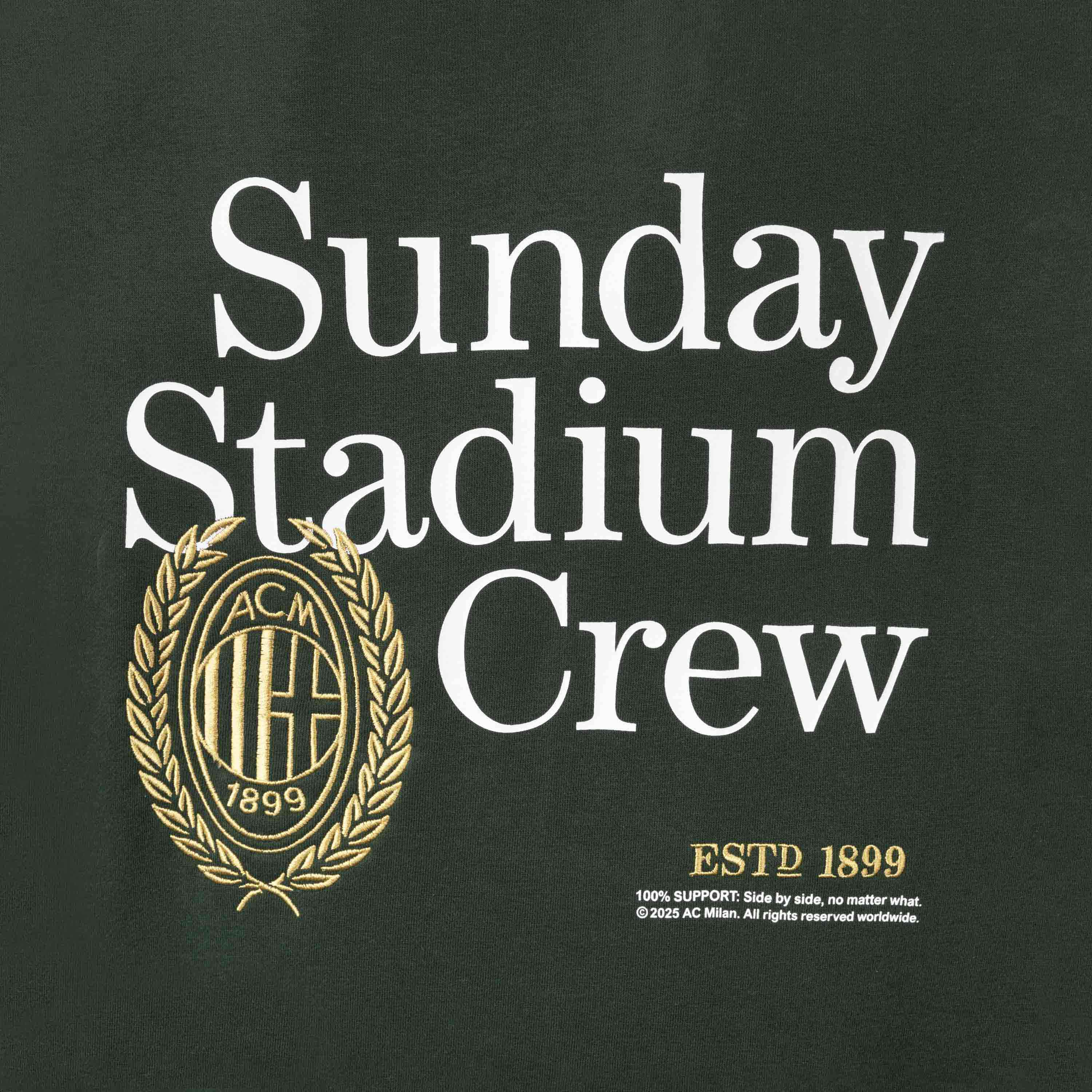 FELPA MILAN VERDE SUNDAY STADIUM CREW - Image 4