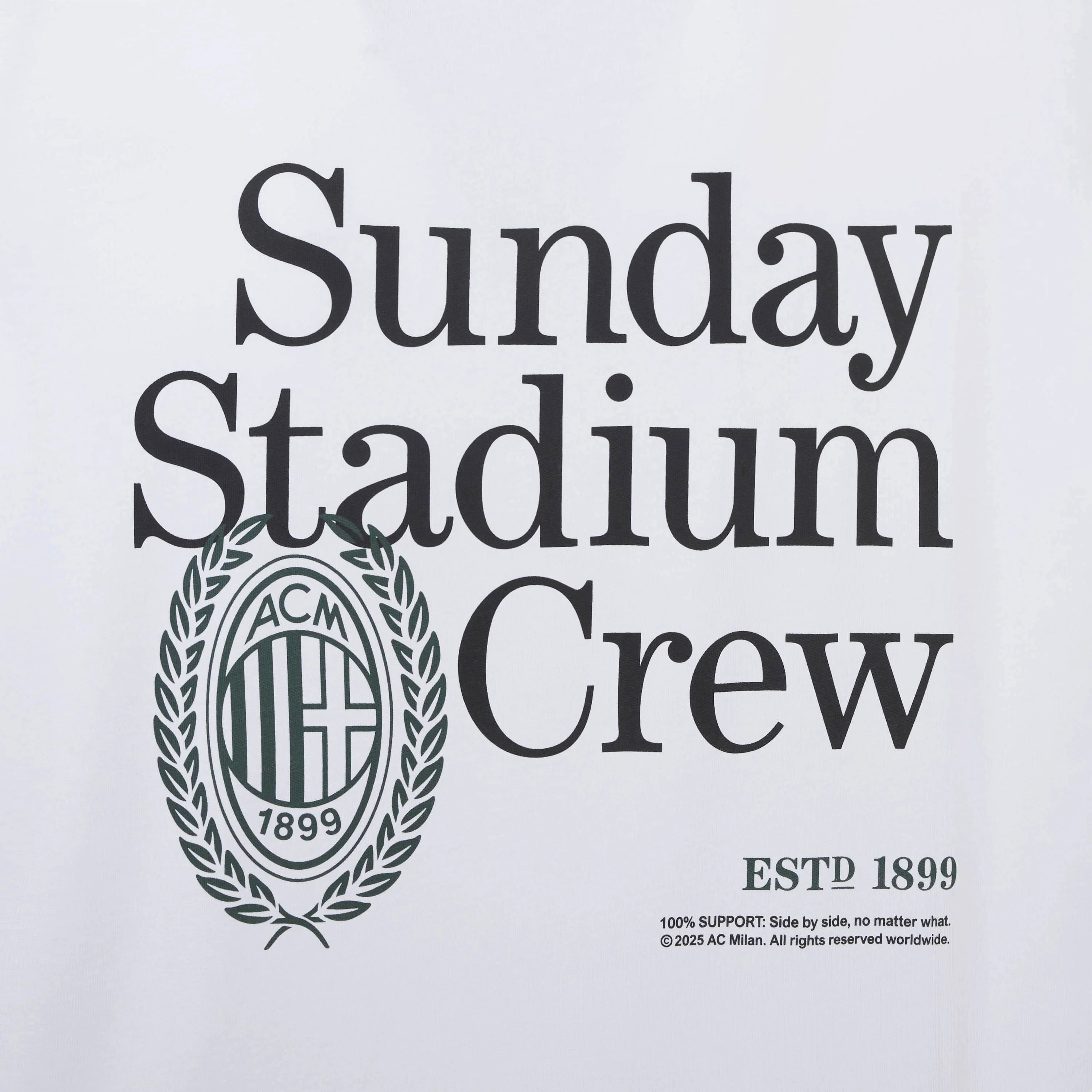 T-SHIRT MILAN BIANCA SUNDAY STADIUM CREW - Image 4