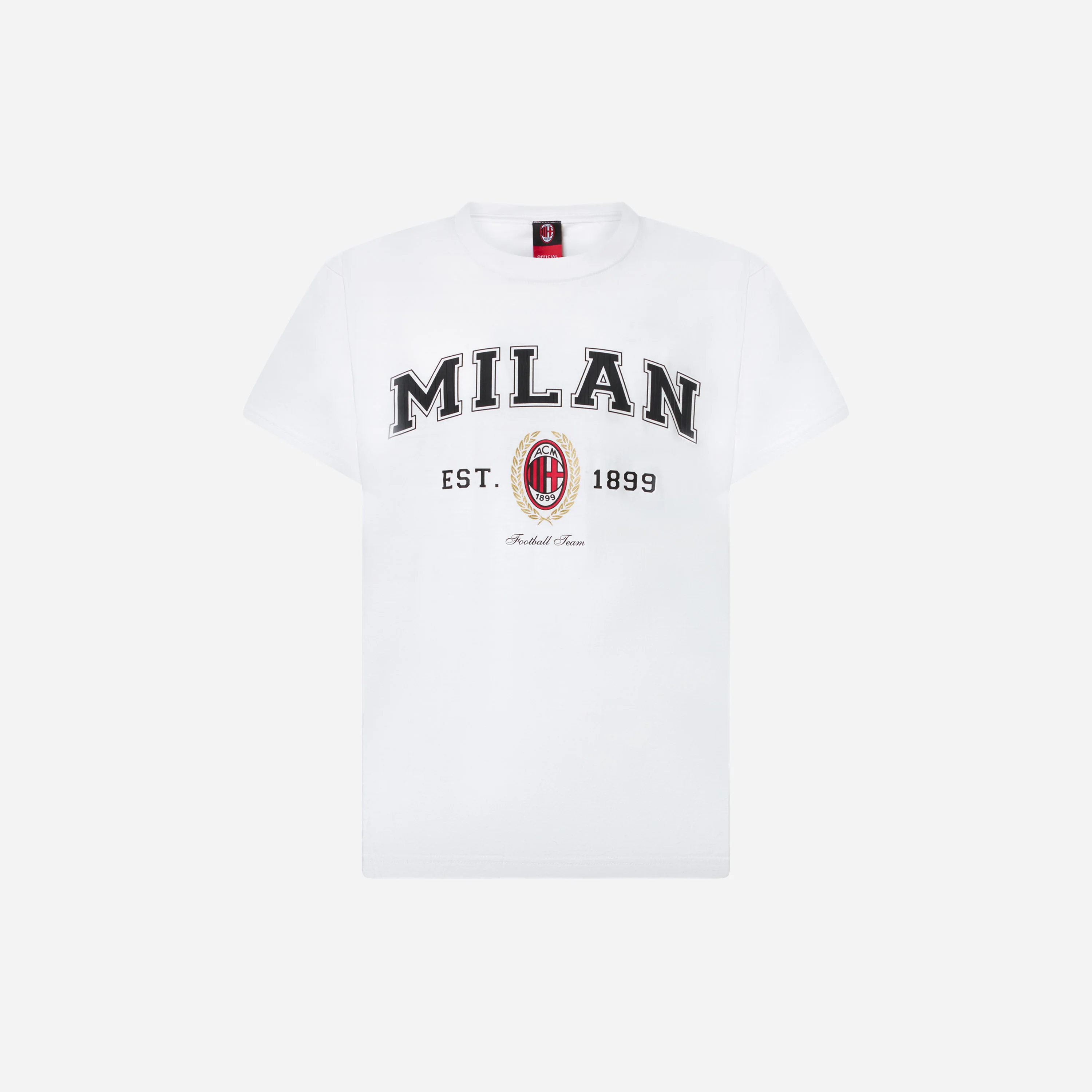 T-SHIRT BIANCA BAMBINO MILAN COLLEGE COLLECTION
